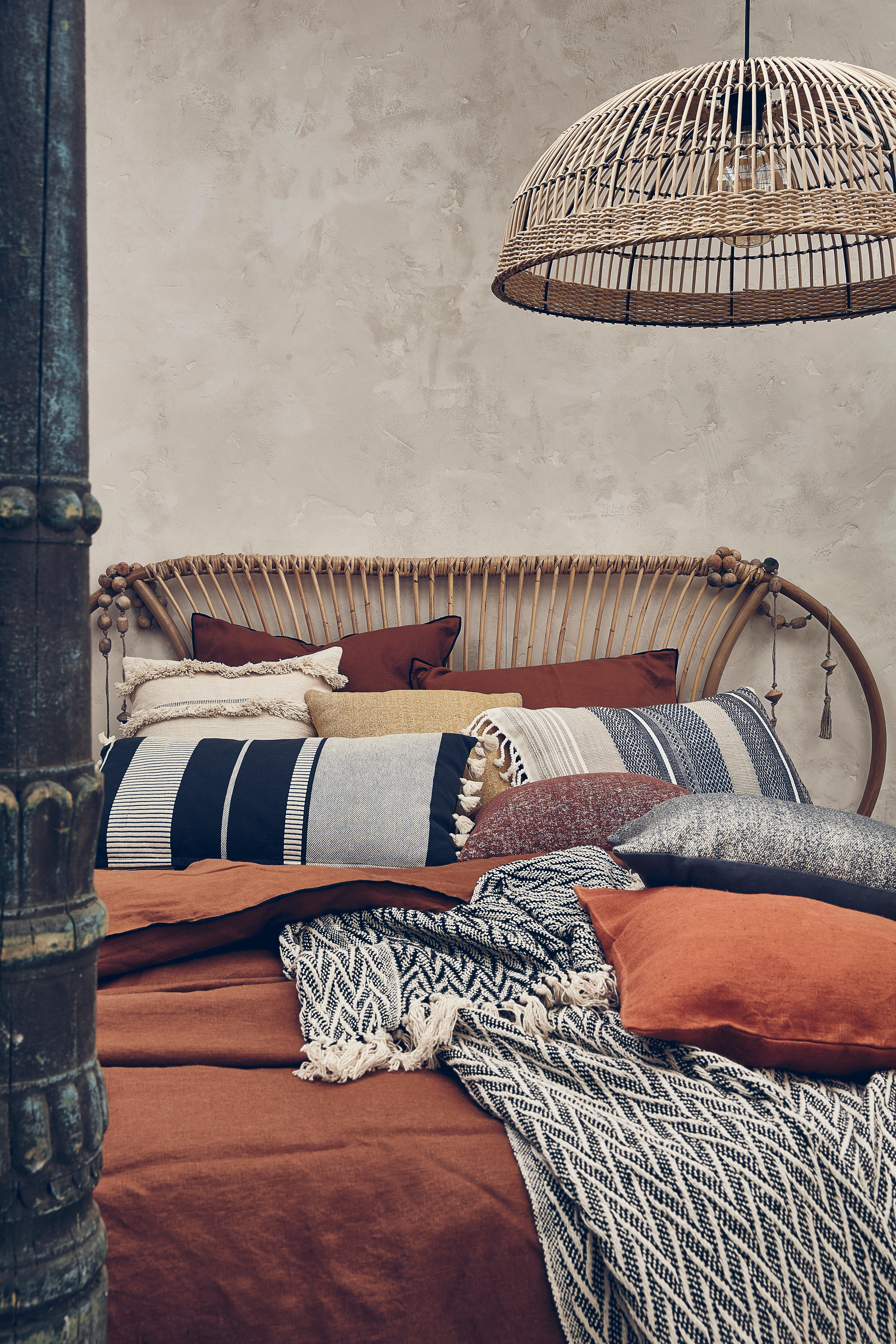 Coussin Casimir, noir / blanc l.40 x L.70 cm INSPIRE - 6