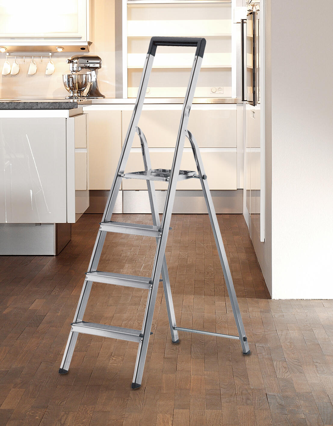 Escabeau aluminium HAILO 4 marches - 2