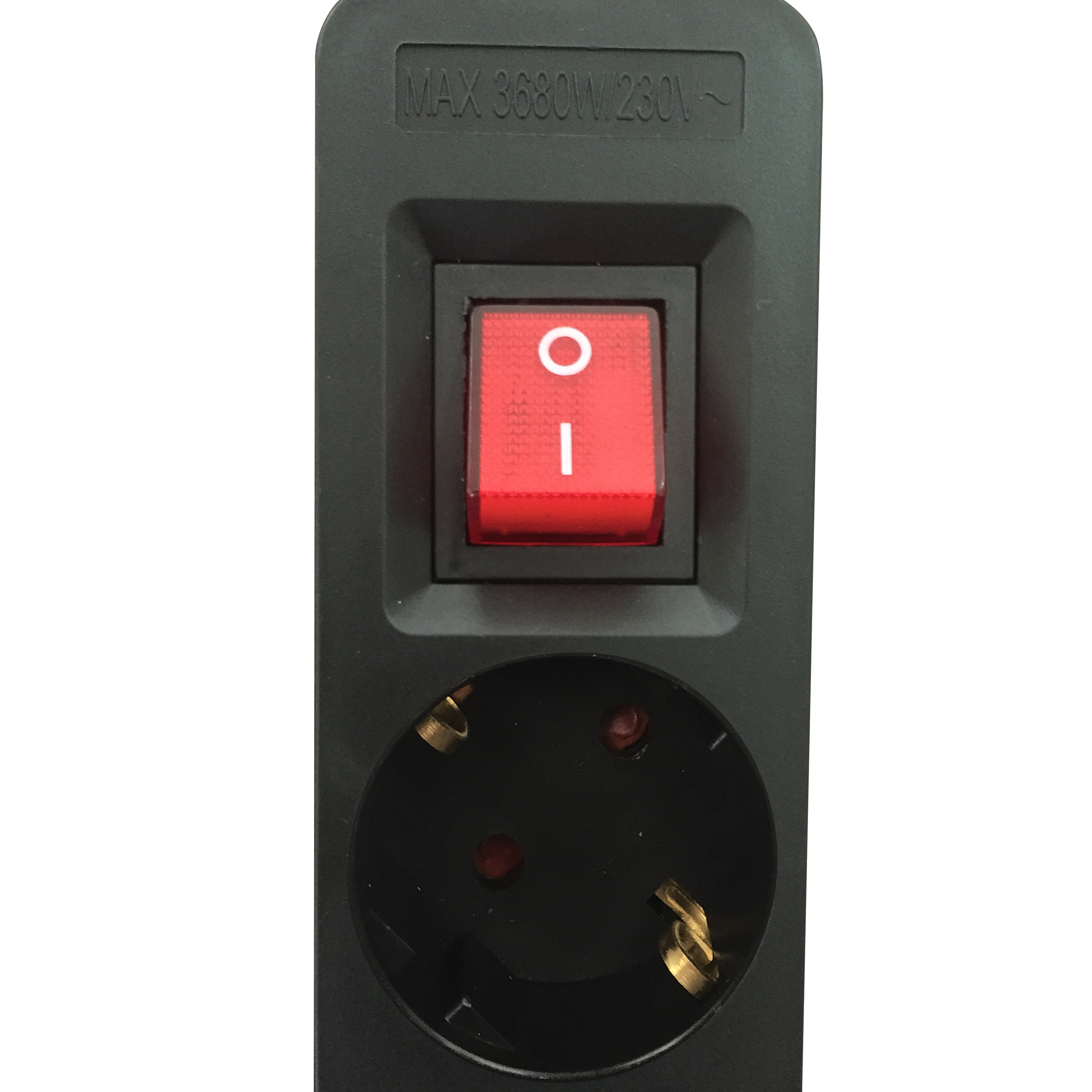 2 Extensões 5 tomadas com interruptor 1.5m preto Lexman - 3