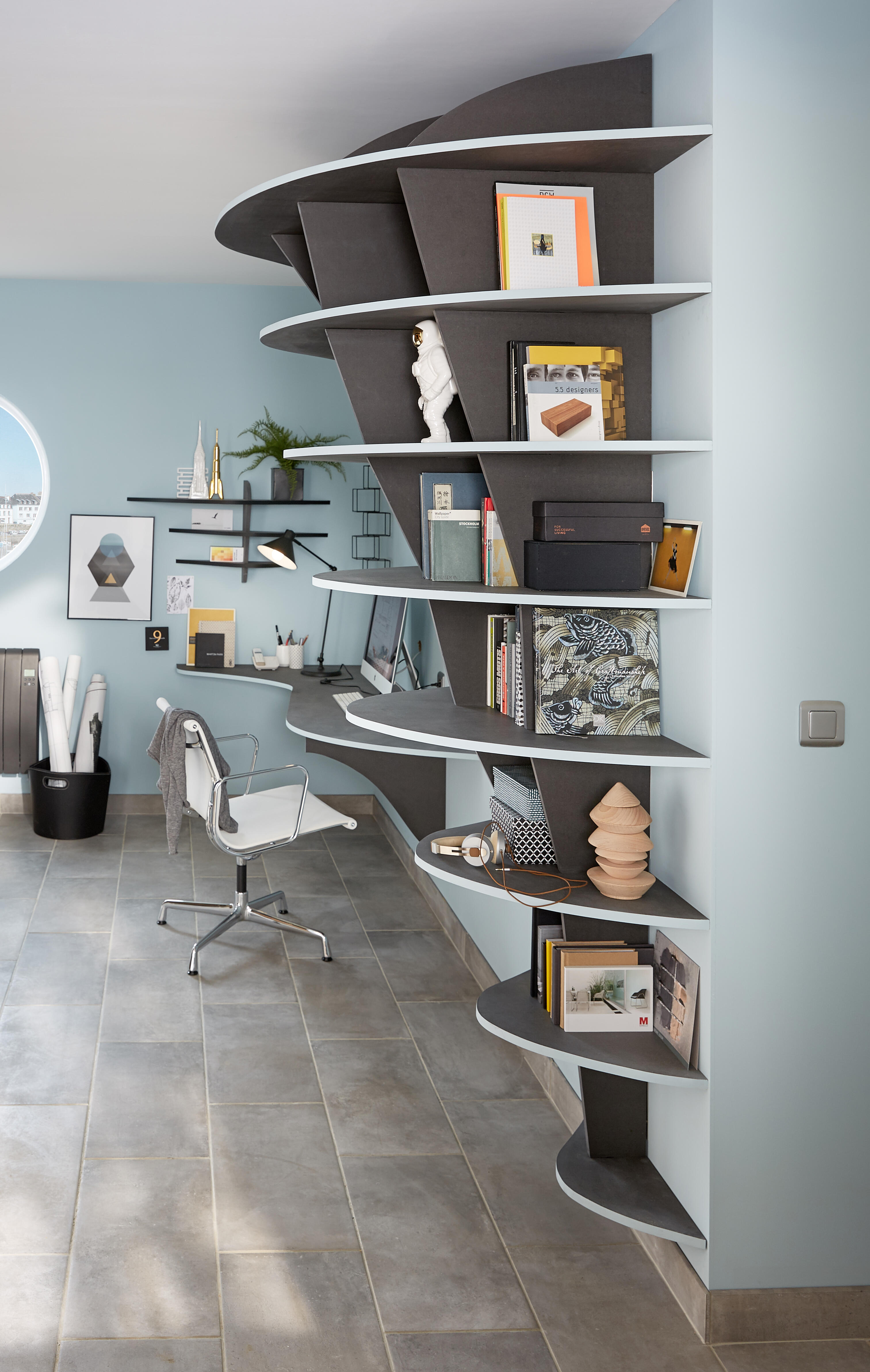 Panier à bûches noir DIXNEUF Gamma l.39 x H.31 cm - 4