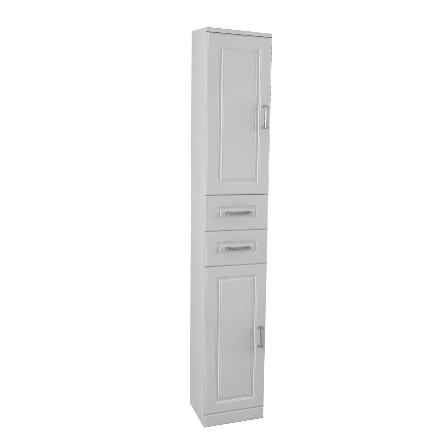 Colonna per mobile bagno Paola BADEN HAUS 2 cassetti 2 ante P 33.5 x L 30 x H 190 cm bianco - 3