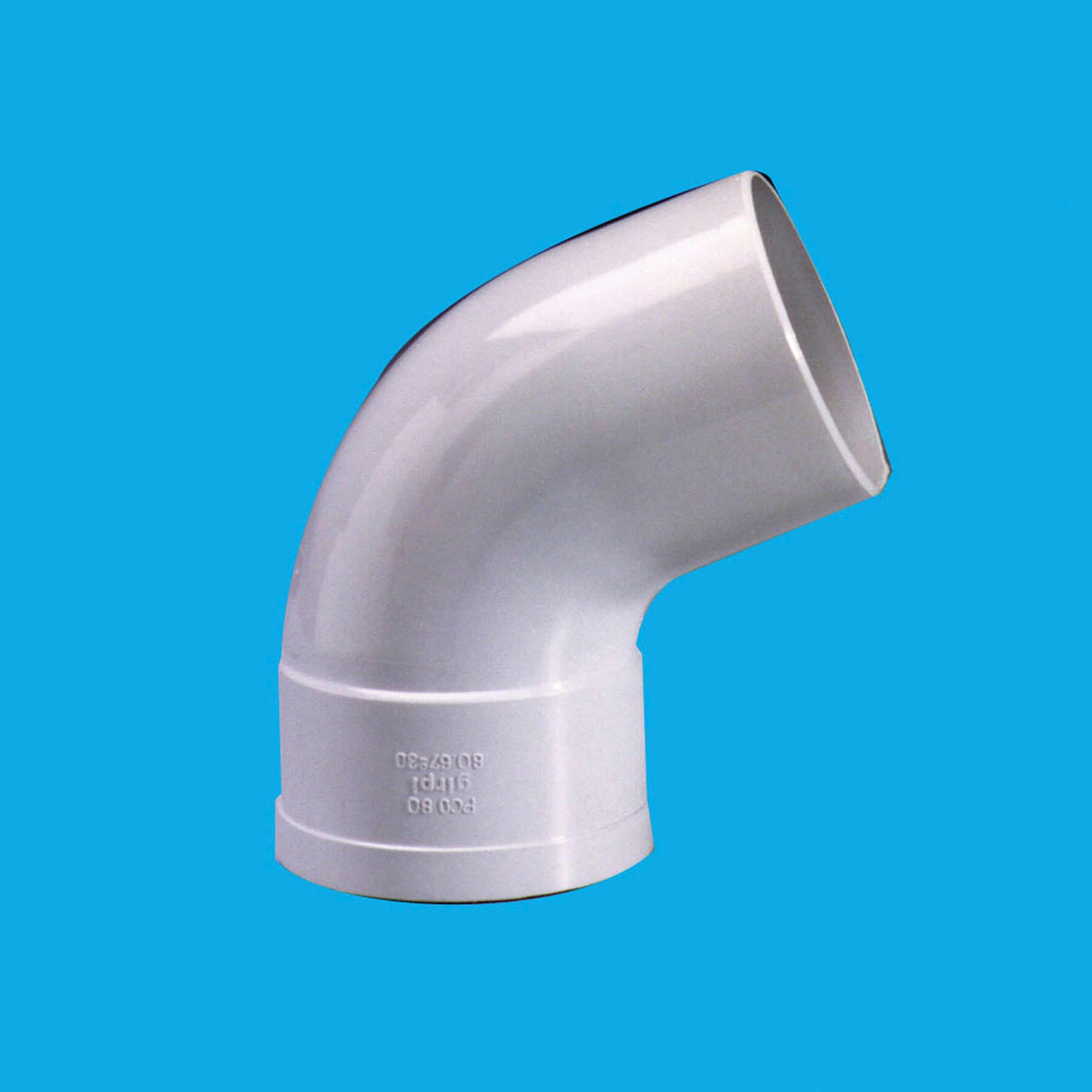 Coude 67.3° pvc gris GIRPI, Dév.33 cm Diam.100 mm - 2