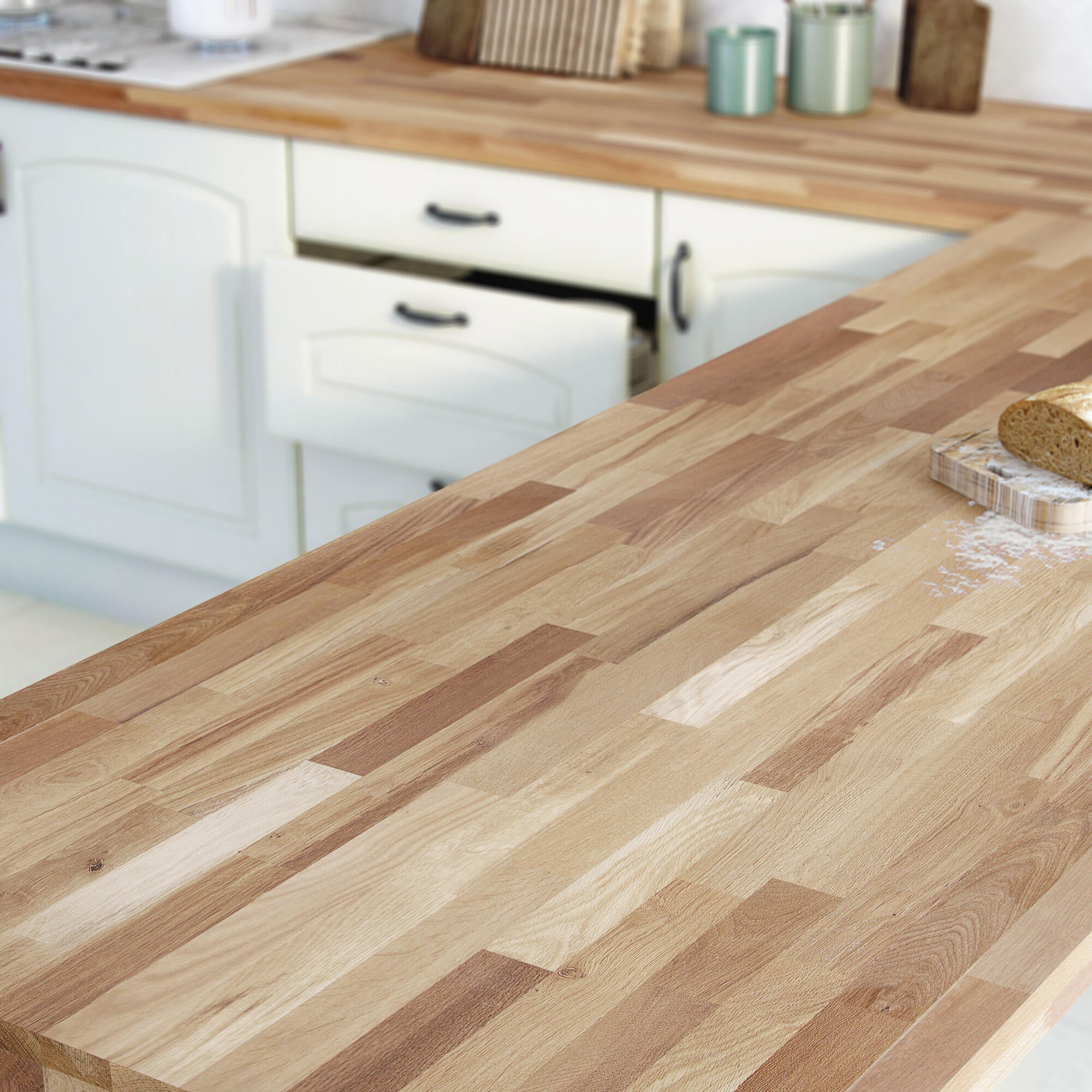 offerta piano cucina in legno su misura-promozione realizzazione su misura  piano cucina