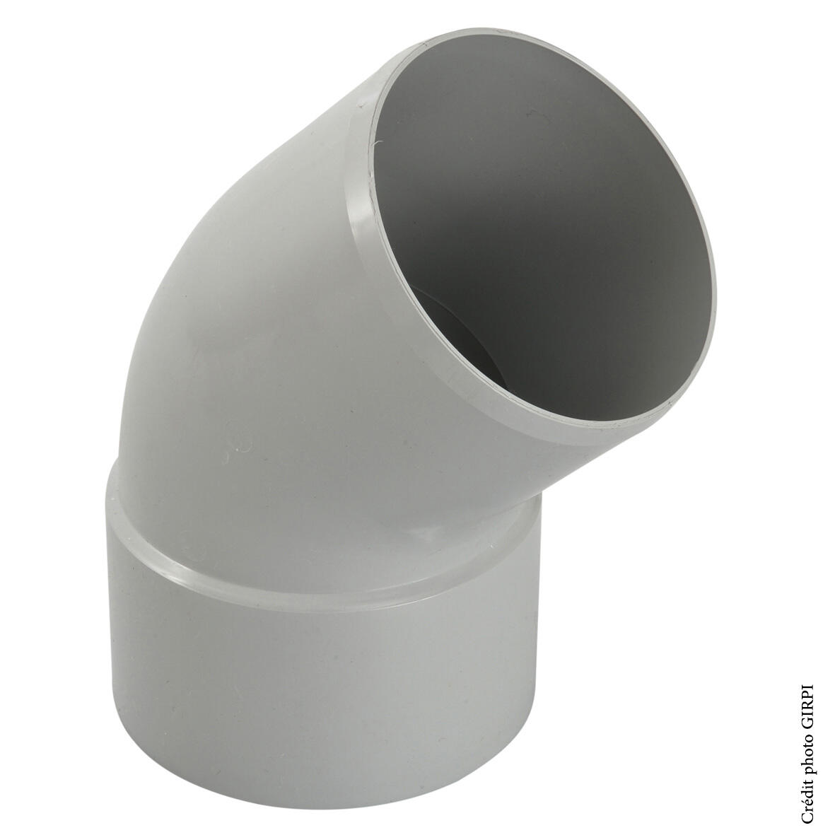 Coude 45° pvc gris GIRPI, Dév.25 cm Diam.80 mm - 3