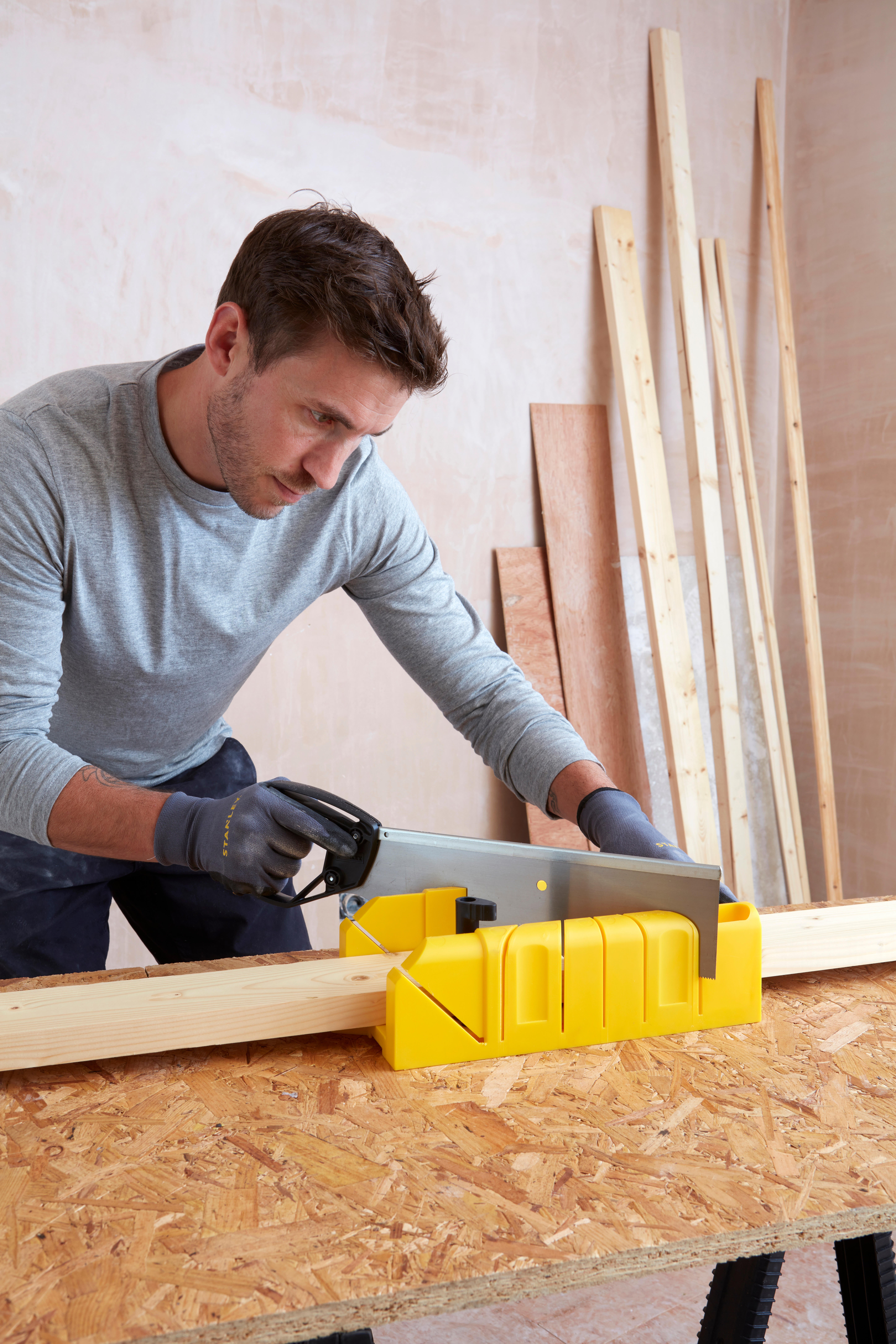 Scie à dos et boîte à onglet STANLEY 355 mm - 3