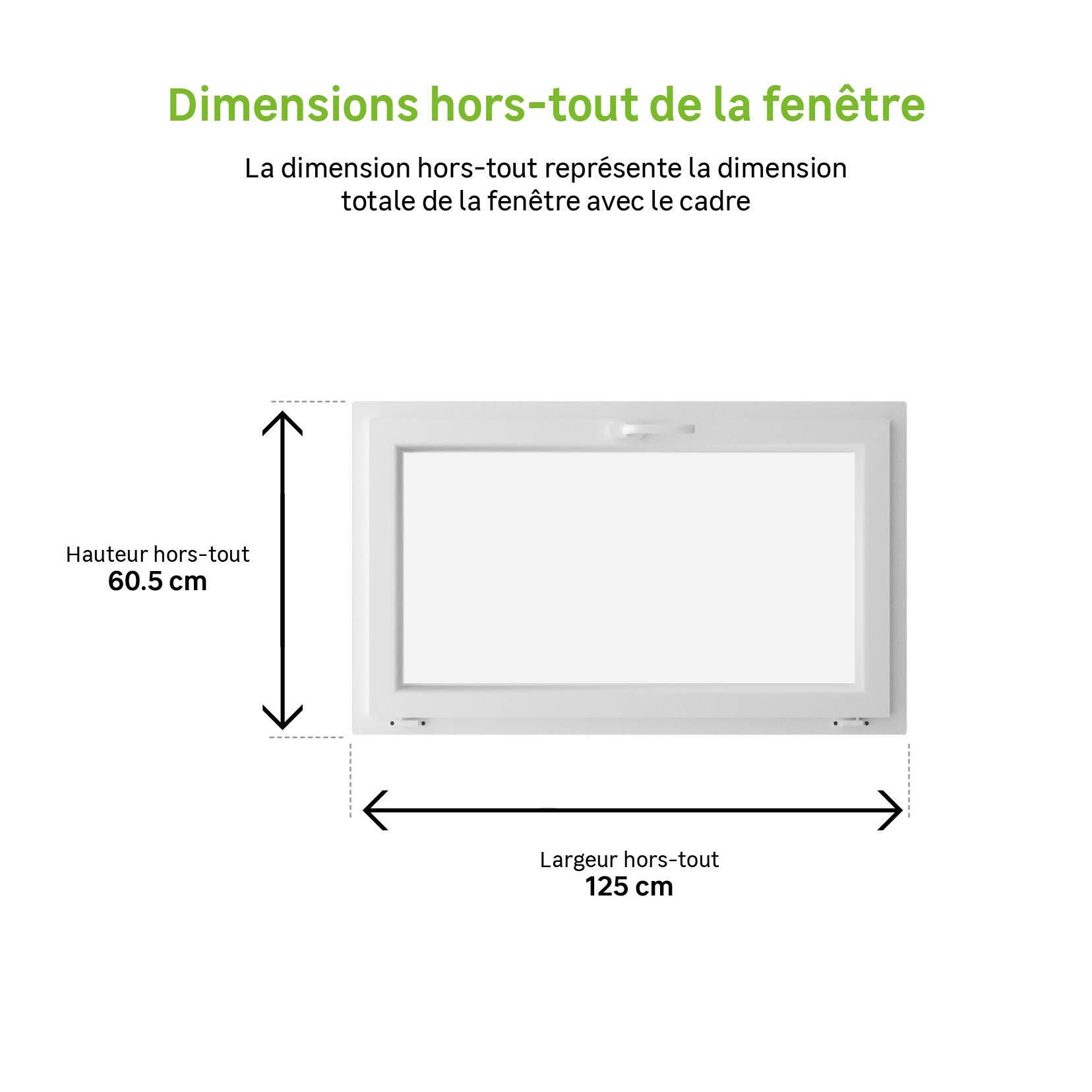 Abattant PVC Essentiel H.60xl.120cm blanc - 4