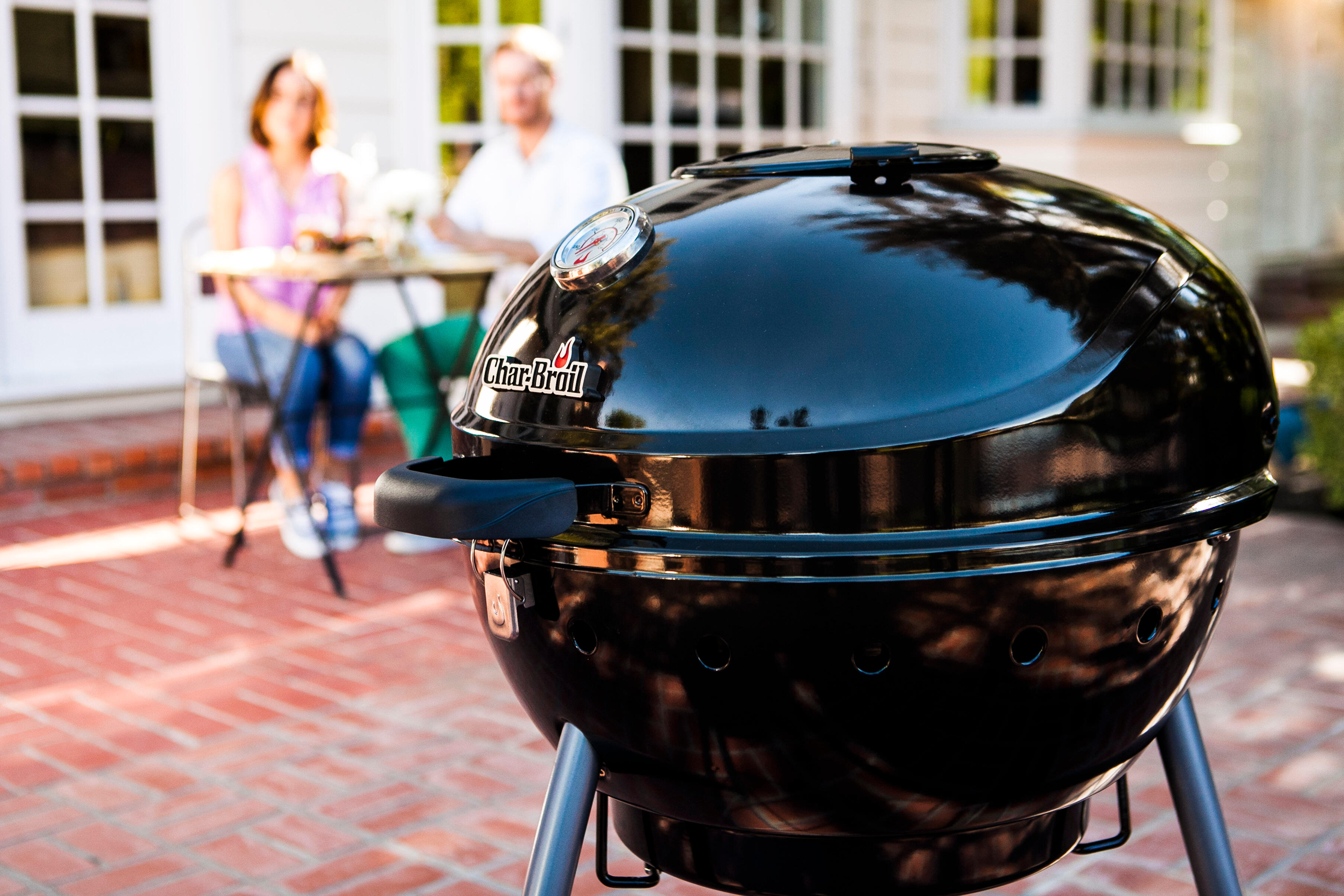 Barbecue au charbon de bois CHAR-BROIL rond, noir - 4