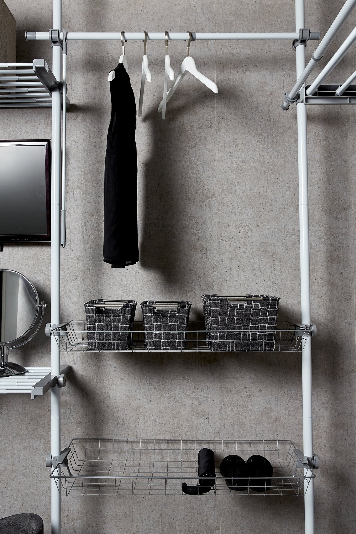 Portant téléscopique Herkules blanc H.250 x l.215 x P.38 cm - 7