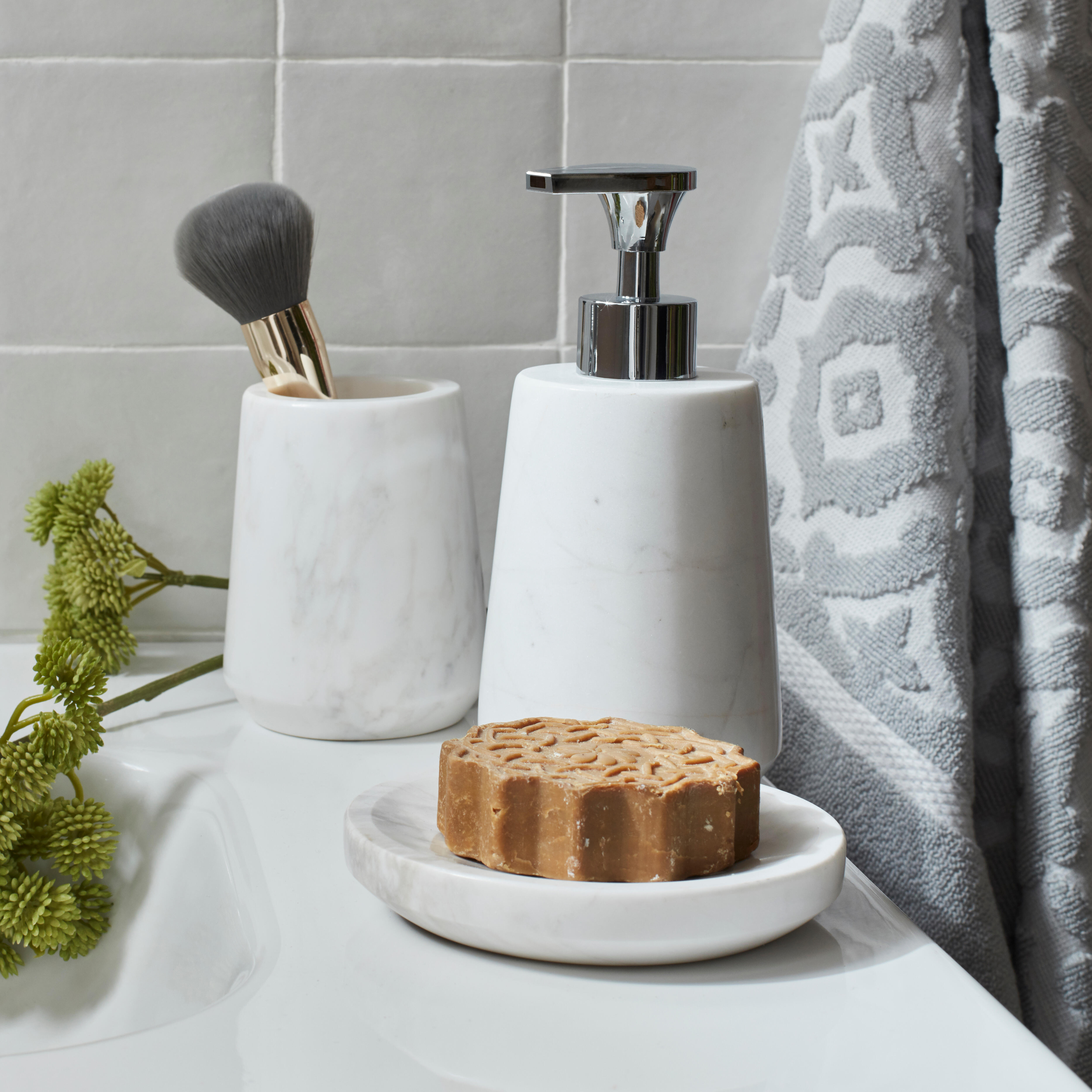 Doseador Sensea loa mármore branco - 3