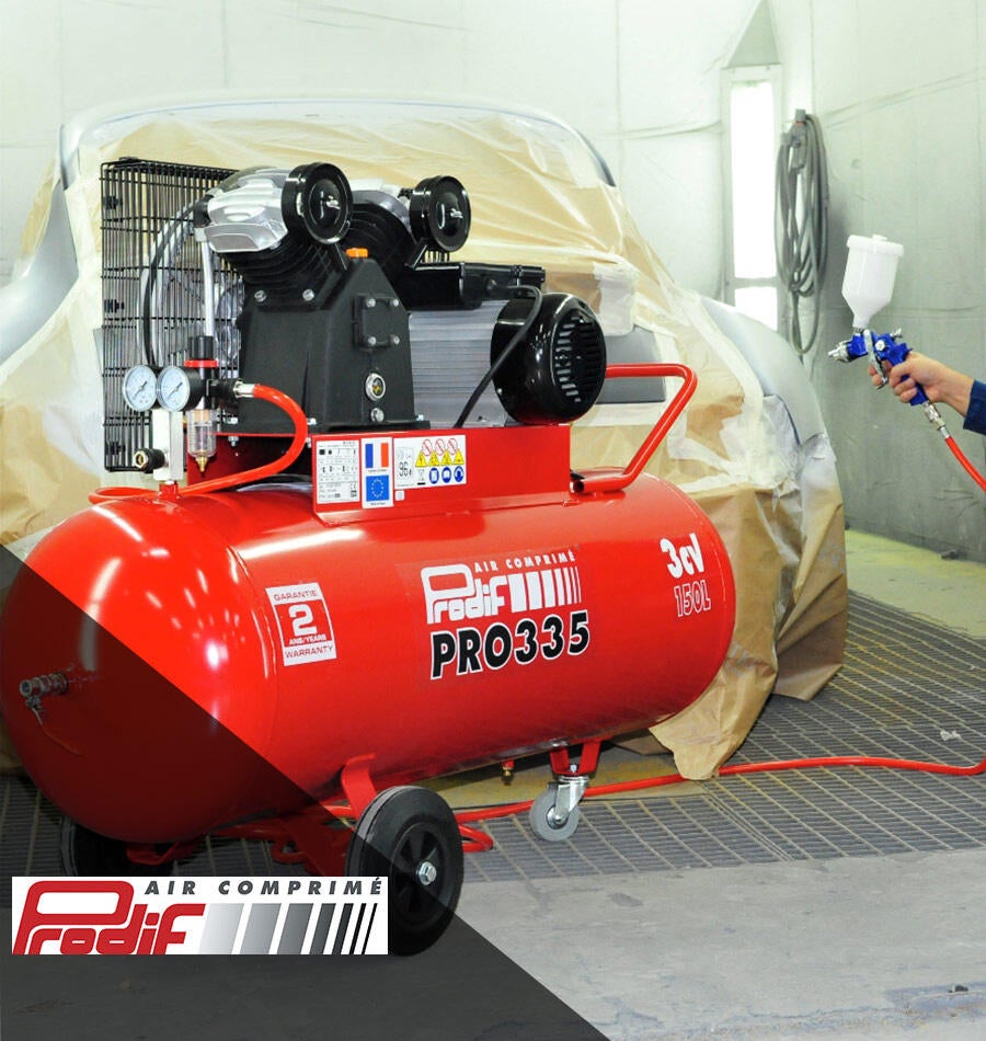 Compresseur 150L 3CV 9 barssilencieux VC3551503ML PRODIF - 3