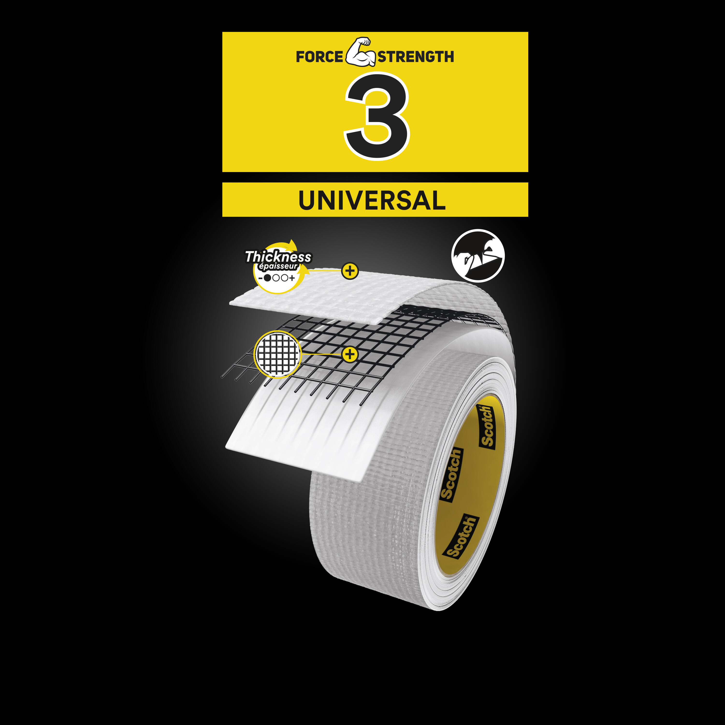 Adhésif de réparation Extremium SCOTCH L.3 m x l.19 mm blanc - 5