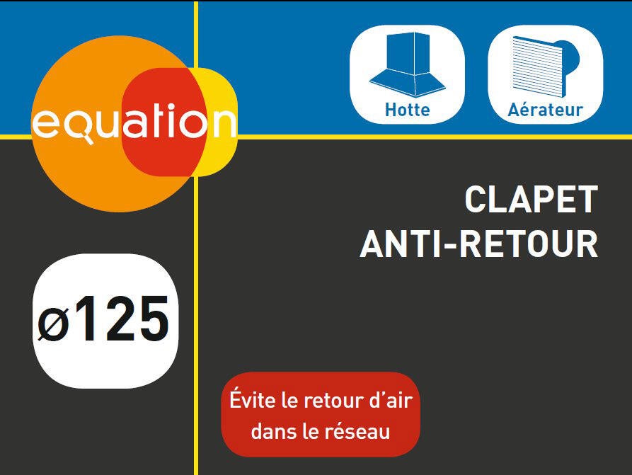 Clapet anti-retour acier EQUATION, Diam.125 mm - 2