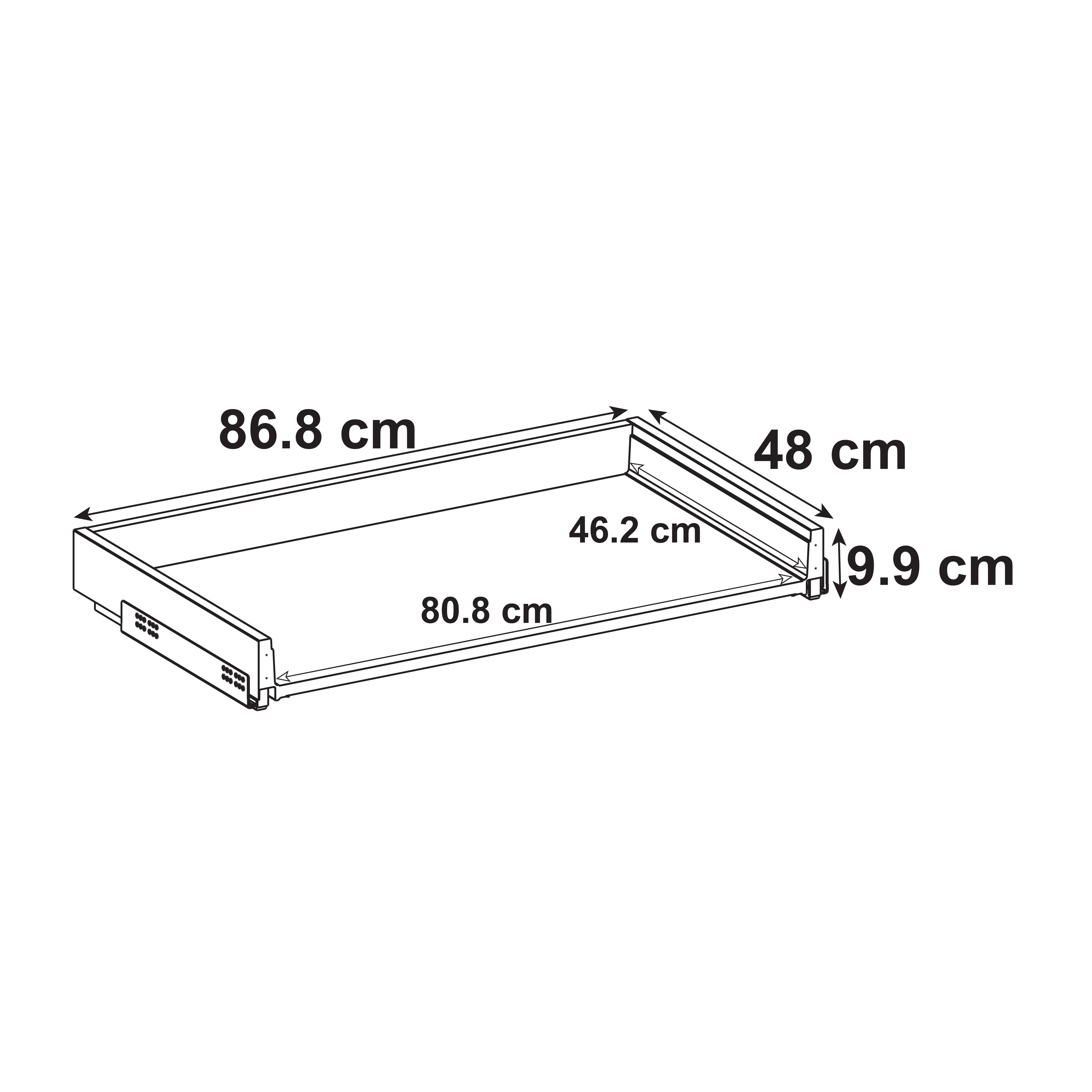 Kit interior de gaveta DELINIA 90CM - 8