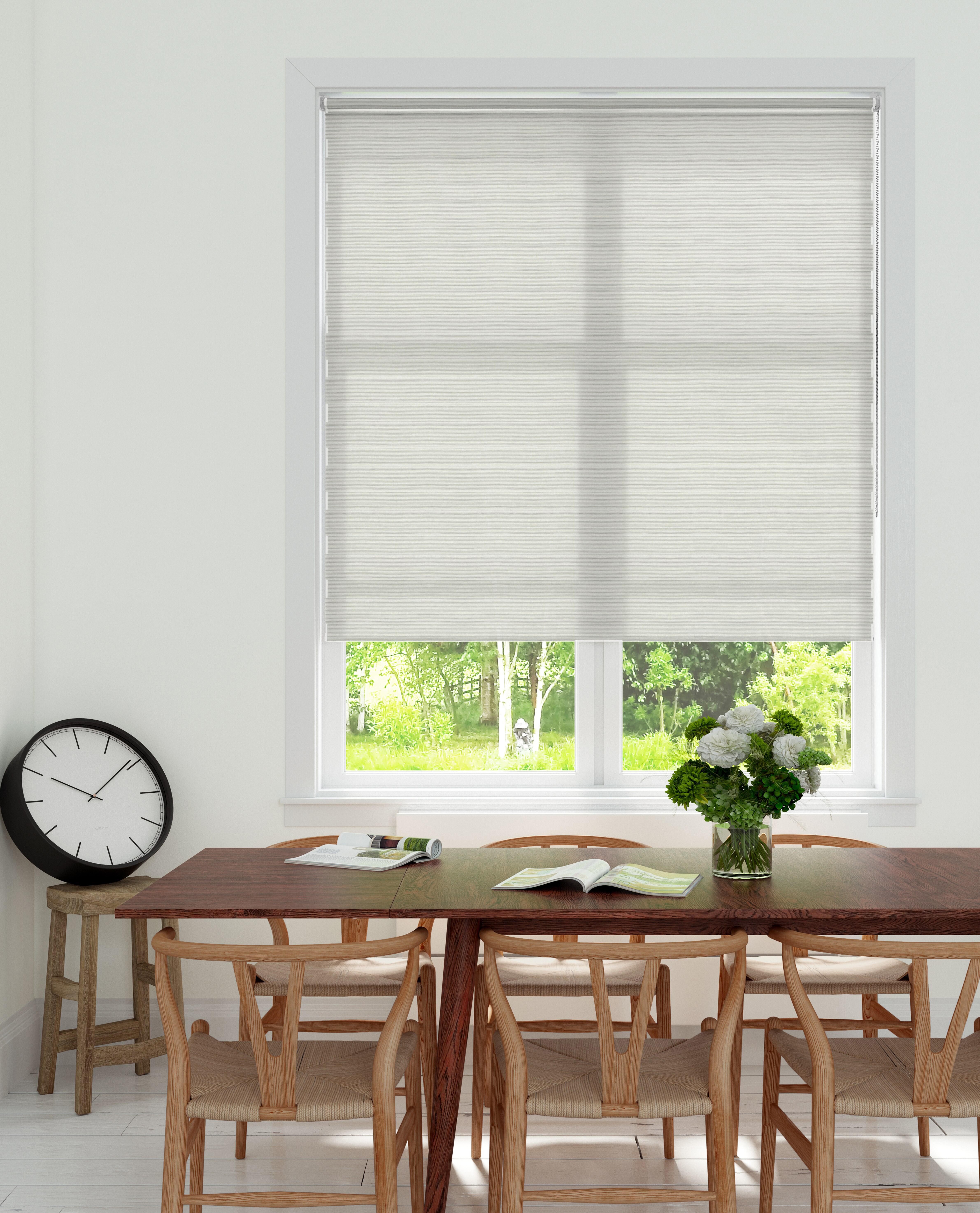 Store enrouleur jour/nuit Natural blanc, l.55 x H.160 cm, DECOSOL DELUXE - 2