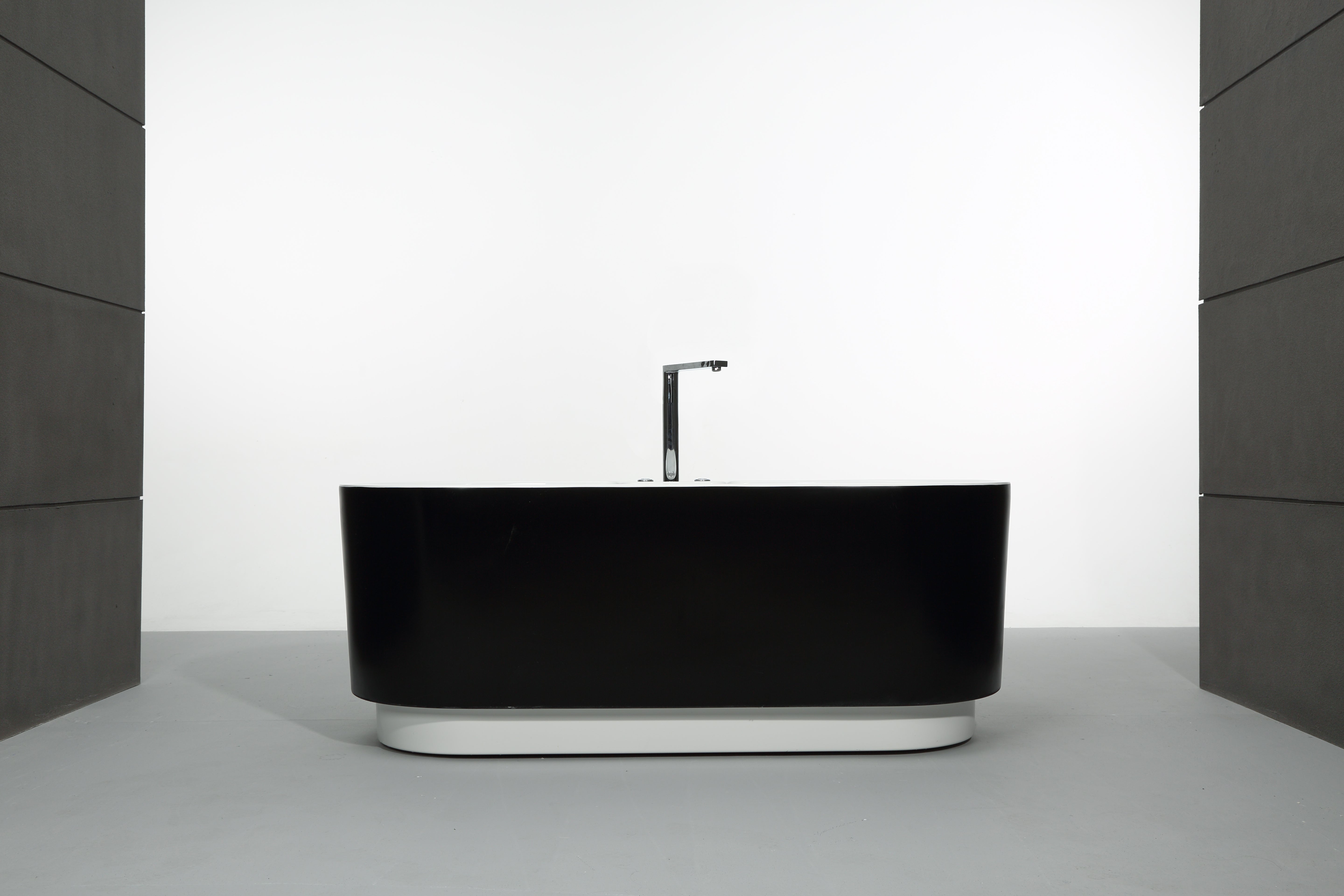 Baignoire balnéo L.175x l.75cm noir Ukio SPALINA - 4