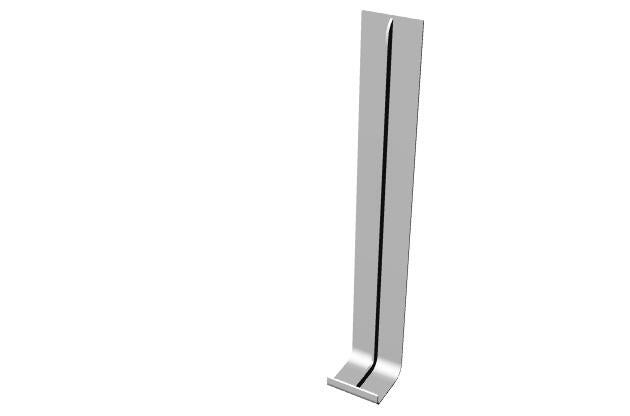 Jonction de rive pour bandeau de rive Flxx.lm blanc pvc L.300 mm