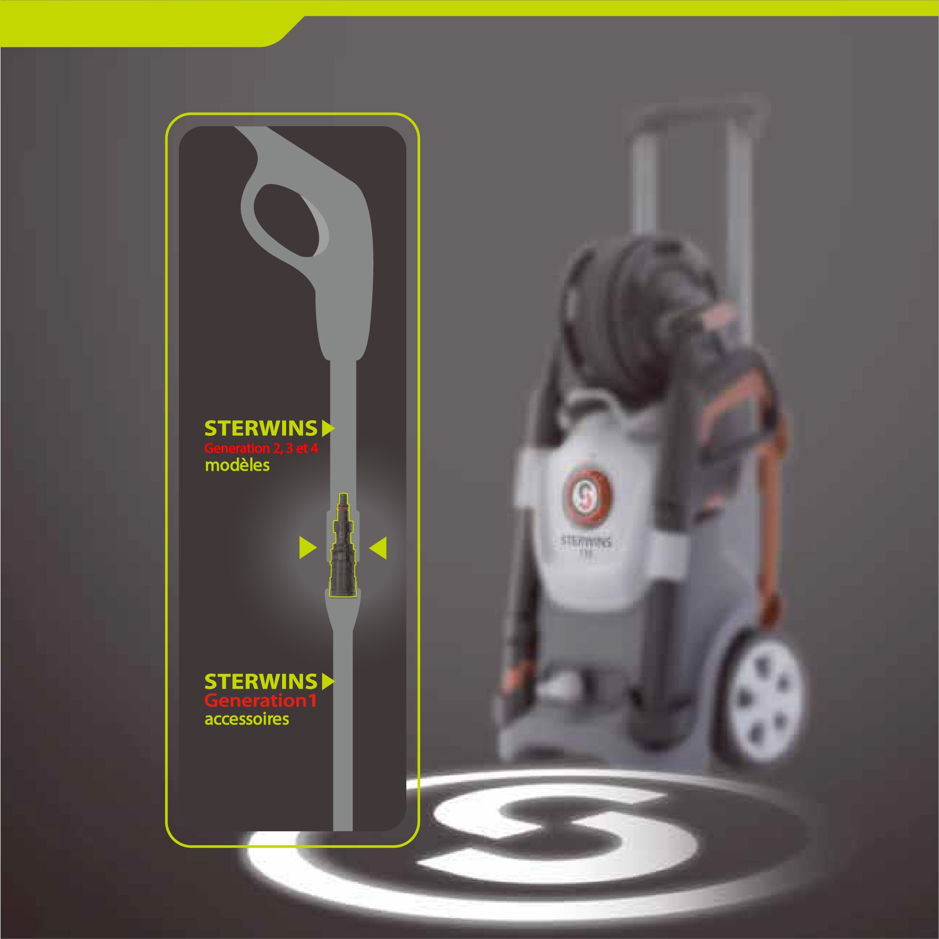 Adaptateur accessoires STERWINS pour machines NILFISK - 2