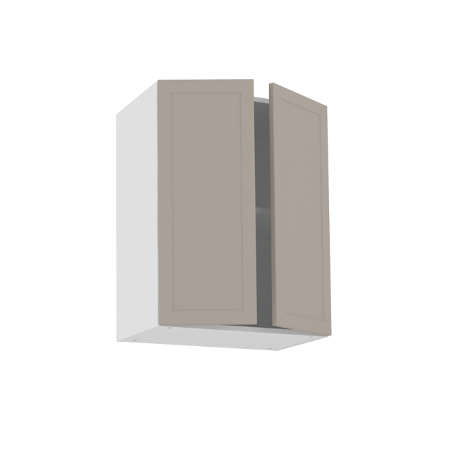 Meuble haut de cuisine Newport taupe 2 portes H77 x l60