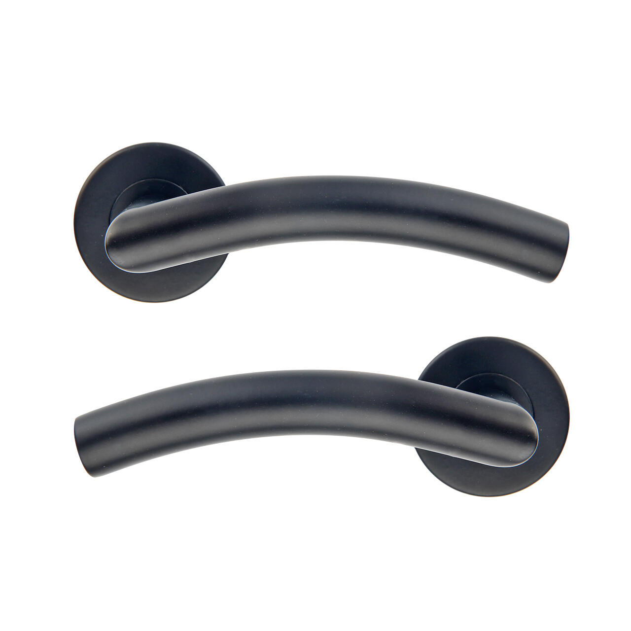 2 poignées sur rosace INSPIRE Margaud noir mat A1 - 2