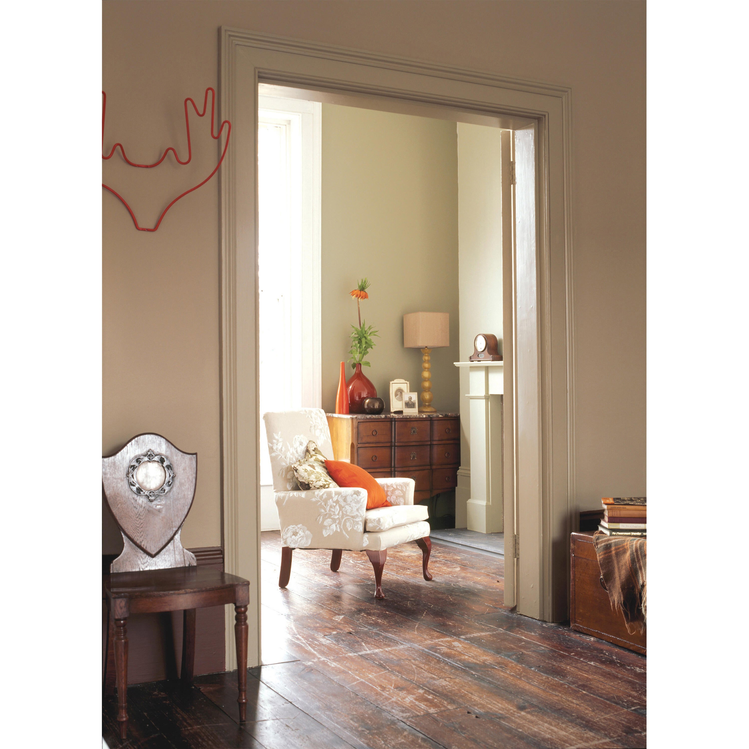 Peinture mur, boiserie gazelle mat DULUX VALENTINE Crème de couleur 2.5L - 4