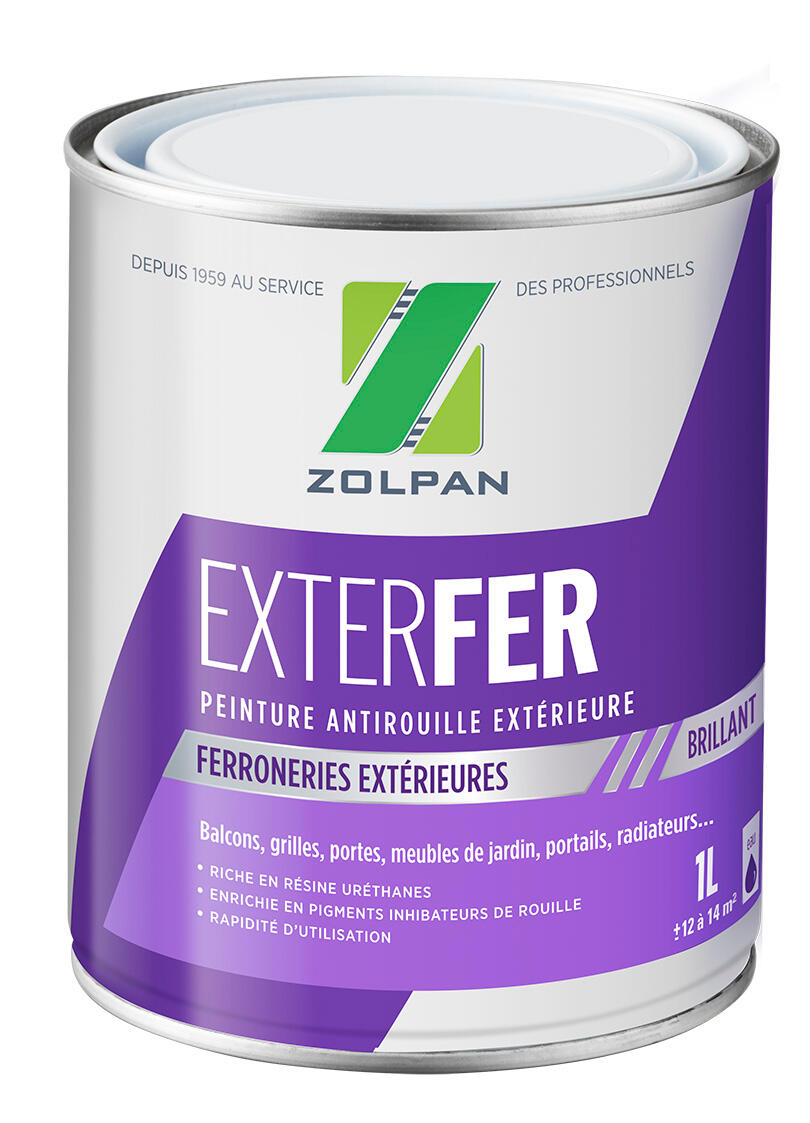 Peinture fer extérieur ZOLPAN, noir, 1 l Leroy Merlin