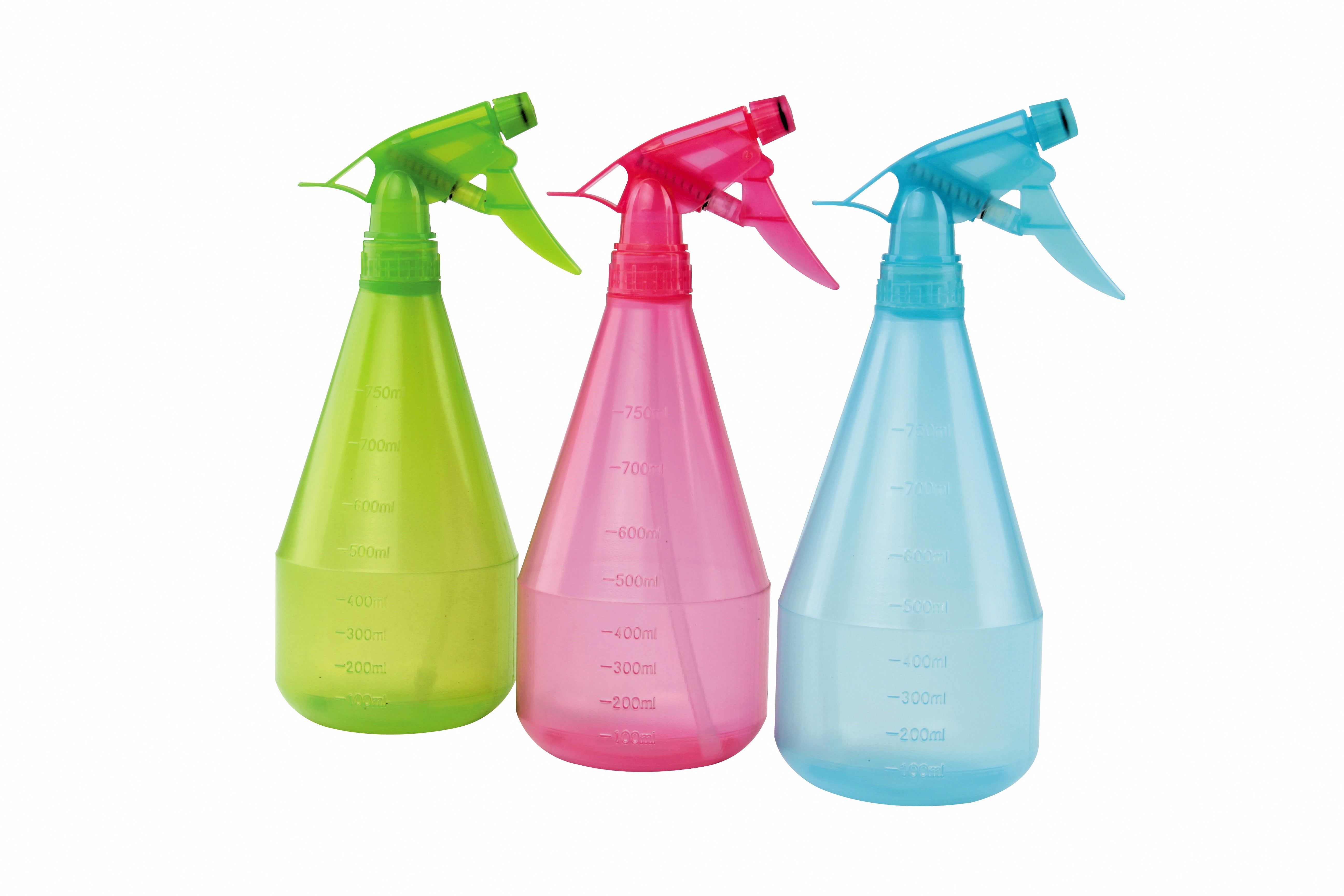 Relaxdays Spray vide, lot de 2, brume et jet, gradué, rechargeable,  plastique, pulvérisateur 1 l, vaporisateur, blanc