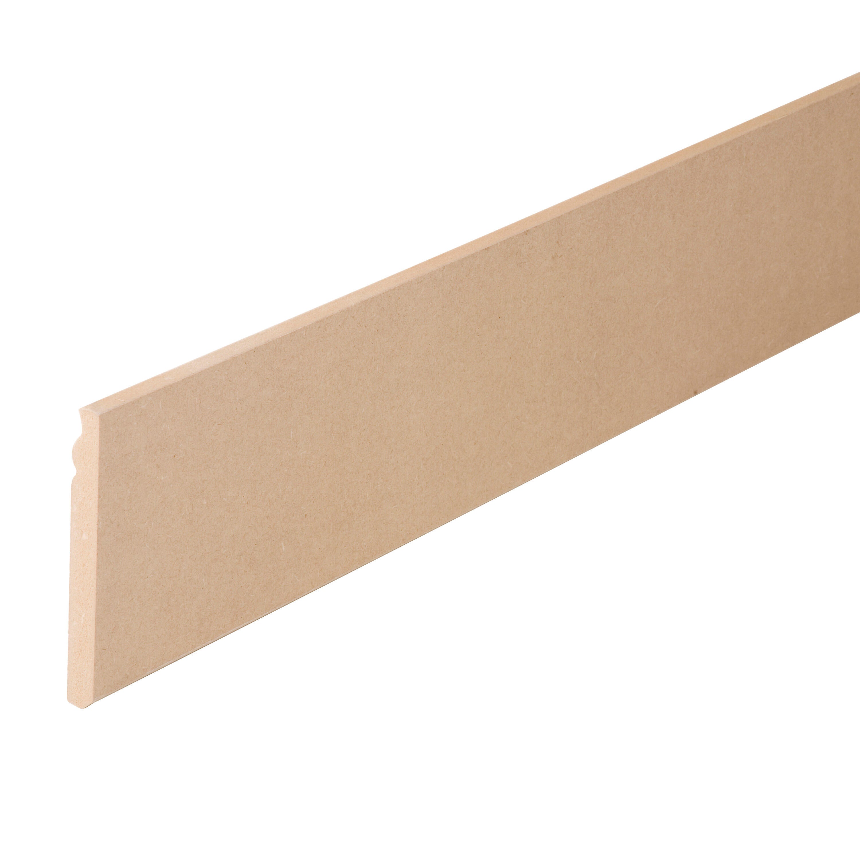 Plinthe médium (MDF) moulurée, 16 x 148 mm, L.2.44 m - 2