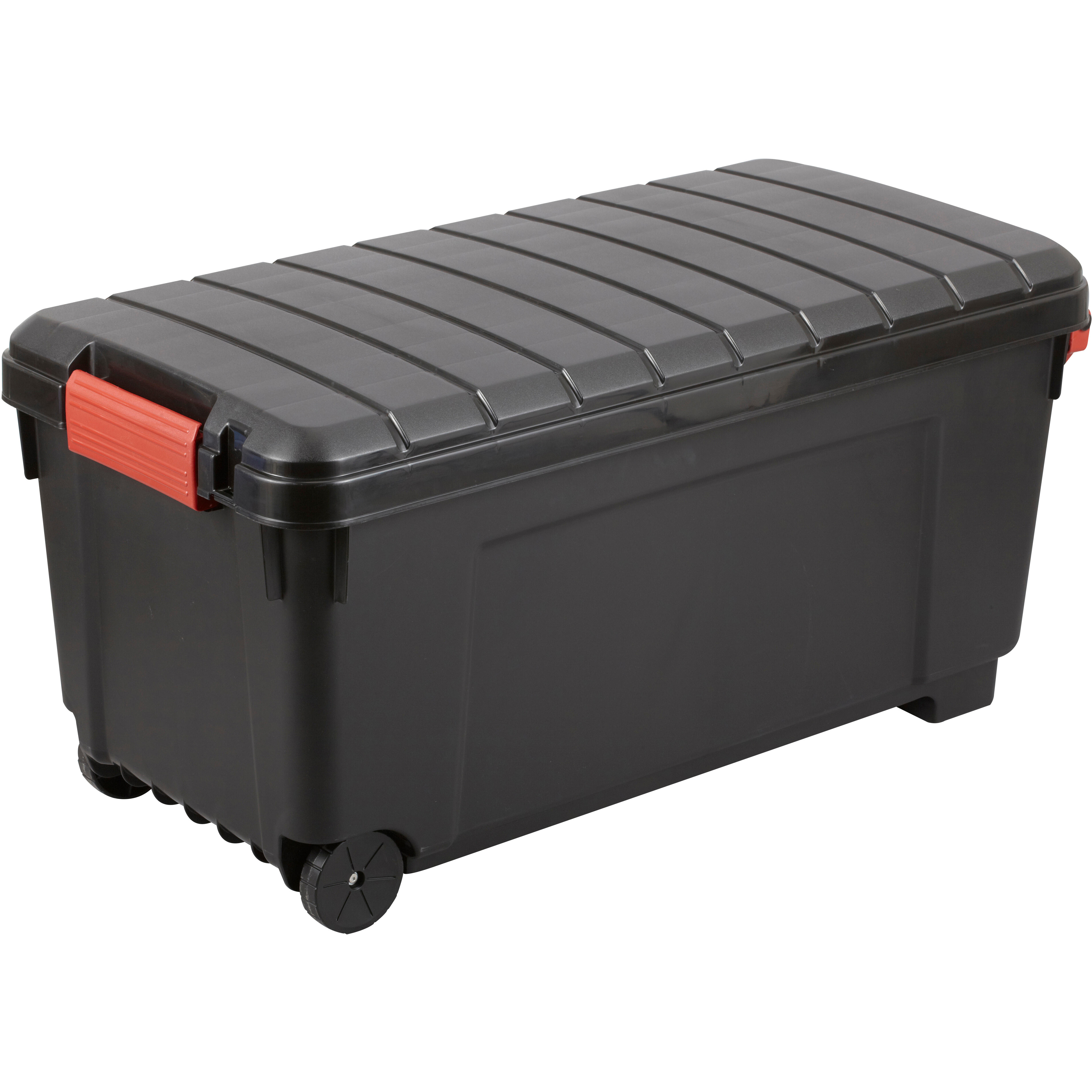 Malle IRIS plastique bordeaux / noir l.50 x P.100 x H.50 cm, 170 l - 2