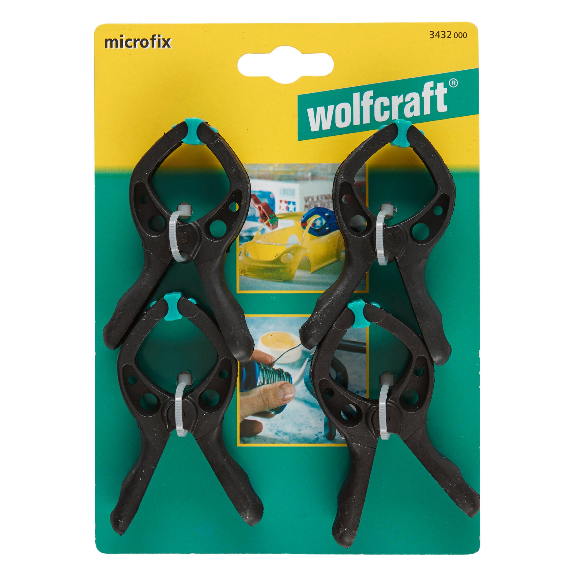 Lot de 4 mini pinces à ressort 30 mm WOLFCRAFT - 5
