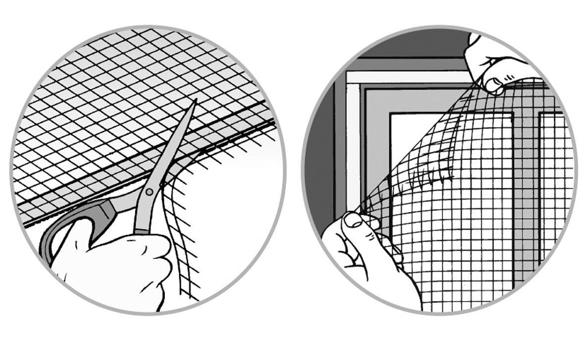 Moustiquaire H.150xl.120cm av fixa auto-agrippant/fenêtre MOUSTIKIT CONFORT noir - 3