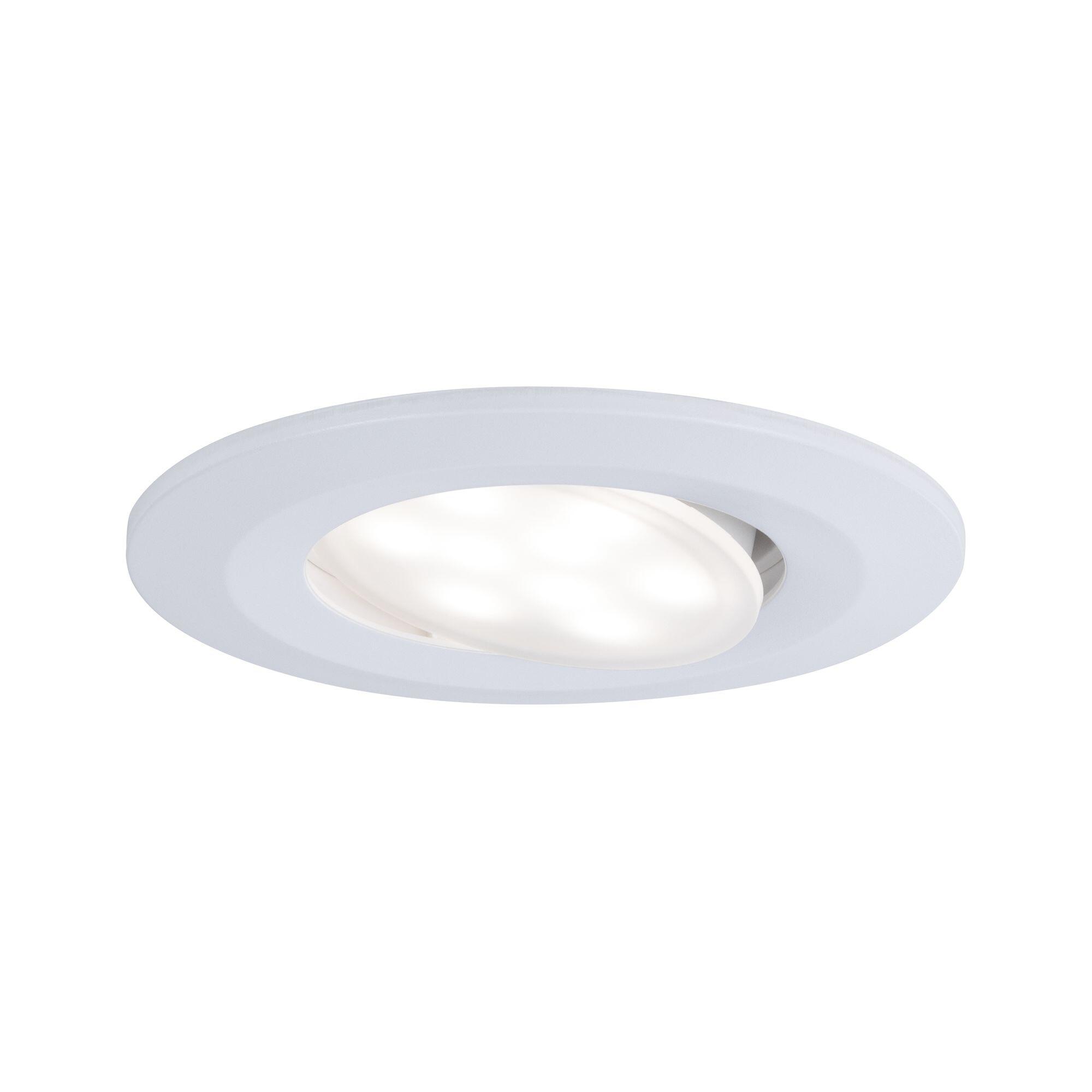 Kit 3 spots à encastrer orientable Calla LED intégrée IP65 4000K PAULMANN blanc - 2