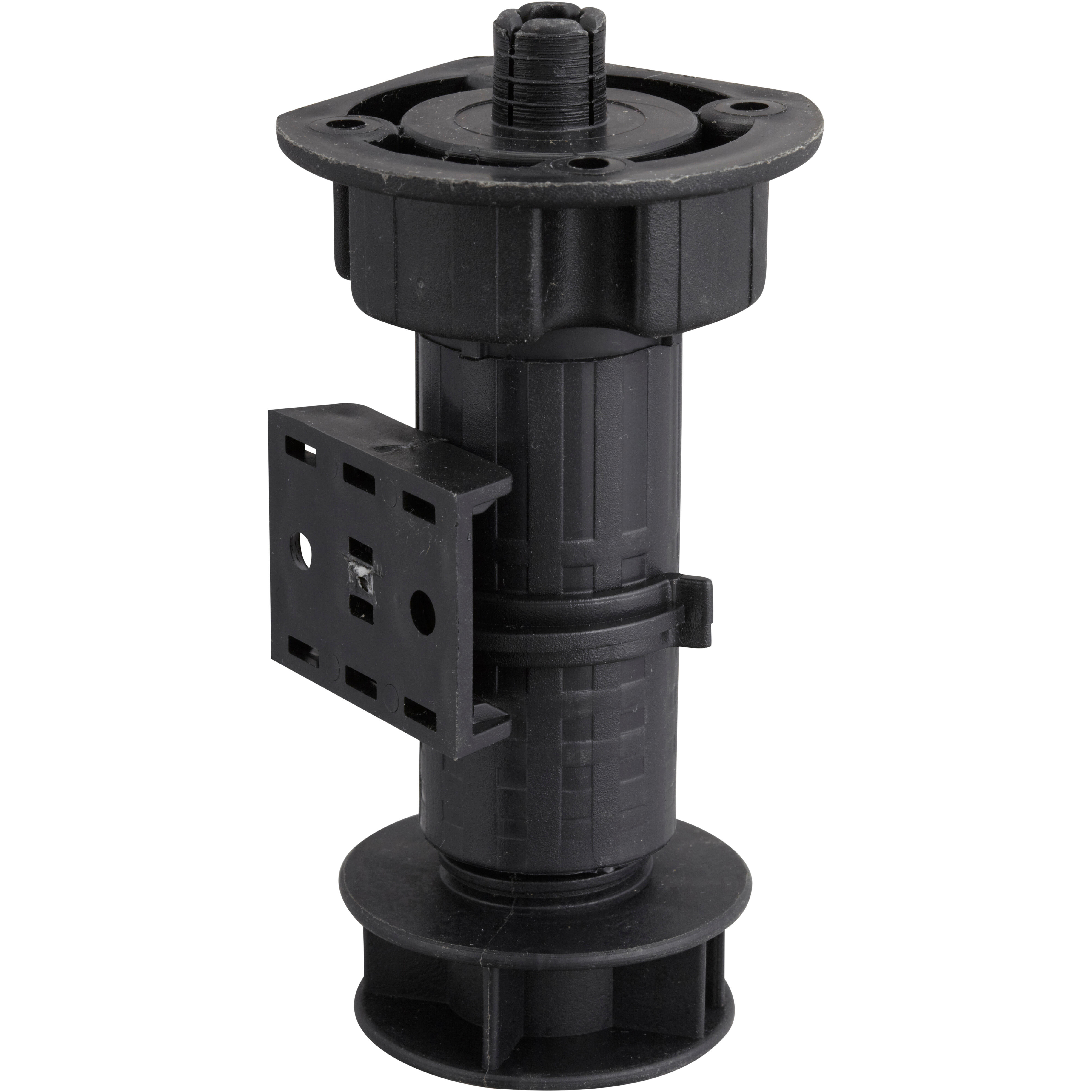 Lot de 4 pieds plastique noirs à visser, D.25mm, H.100 mm - 2