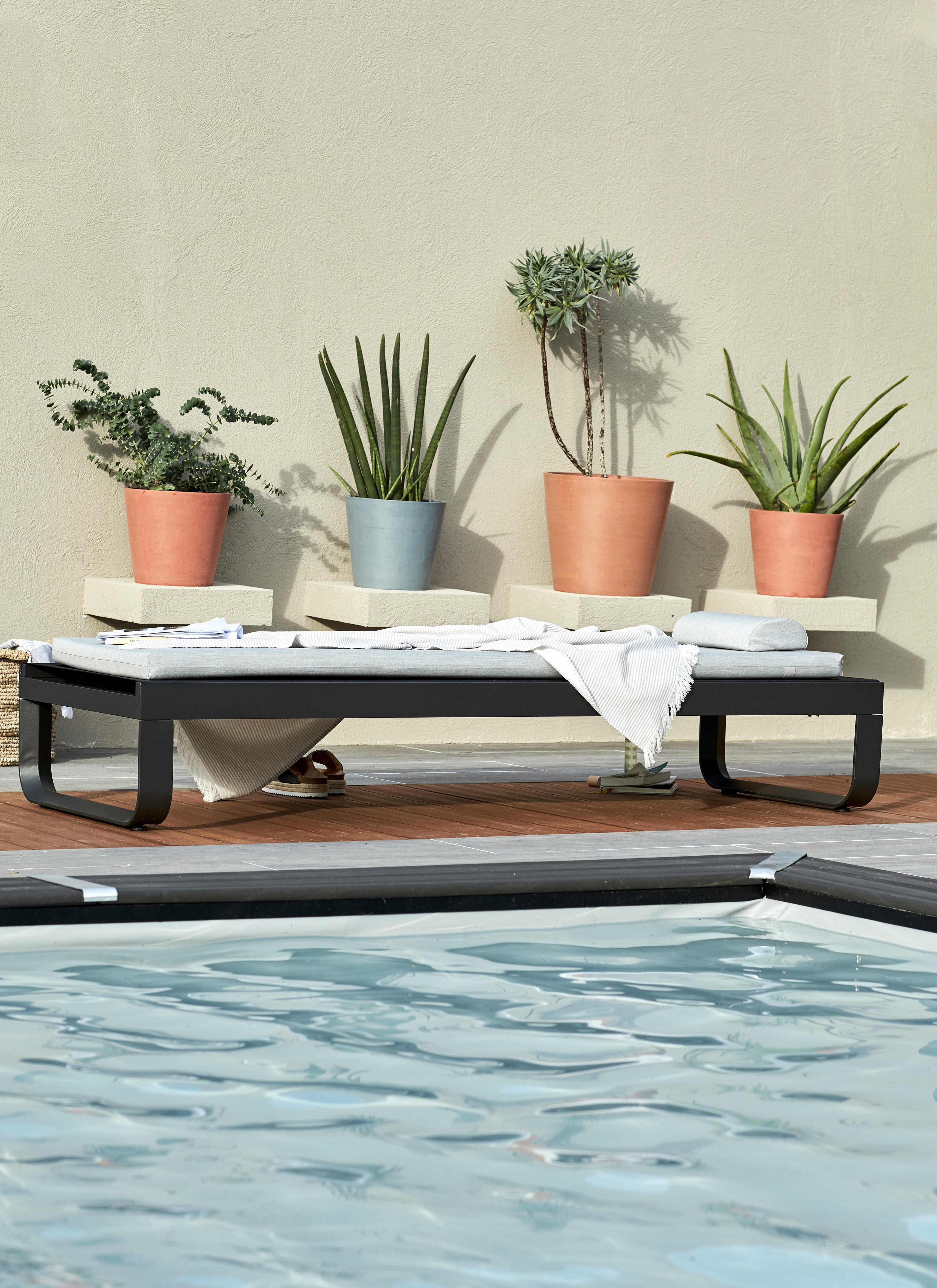 Vaso Amsterdam ECOPOT'S in polipropilene grigio H 26.5 x ø 30 cm - 4