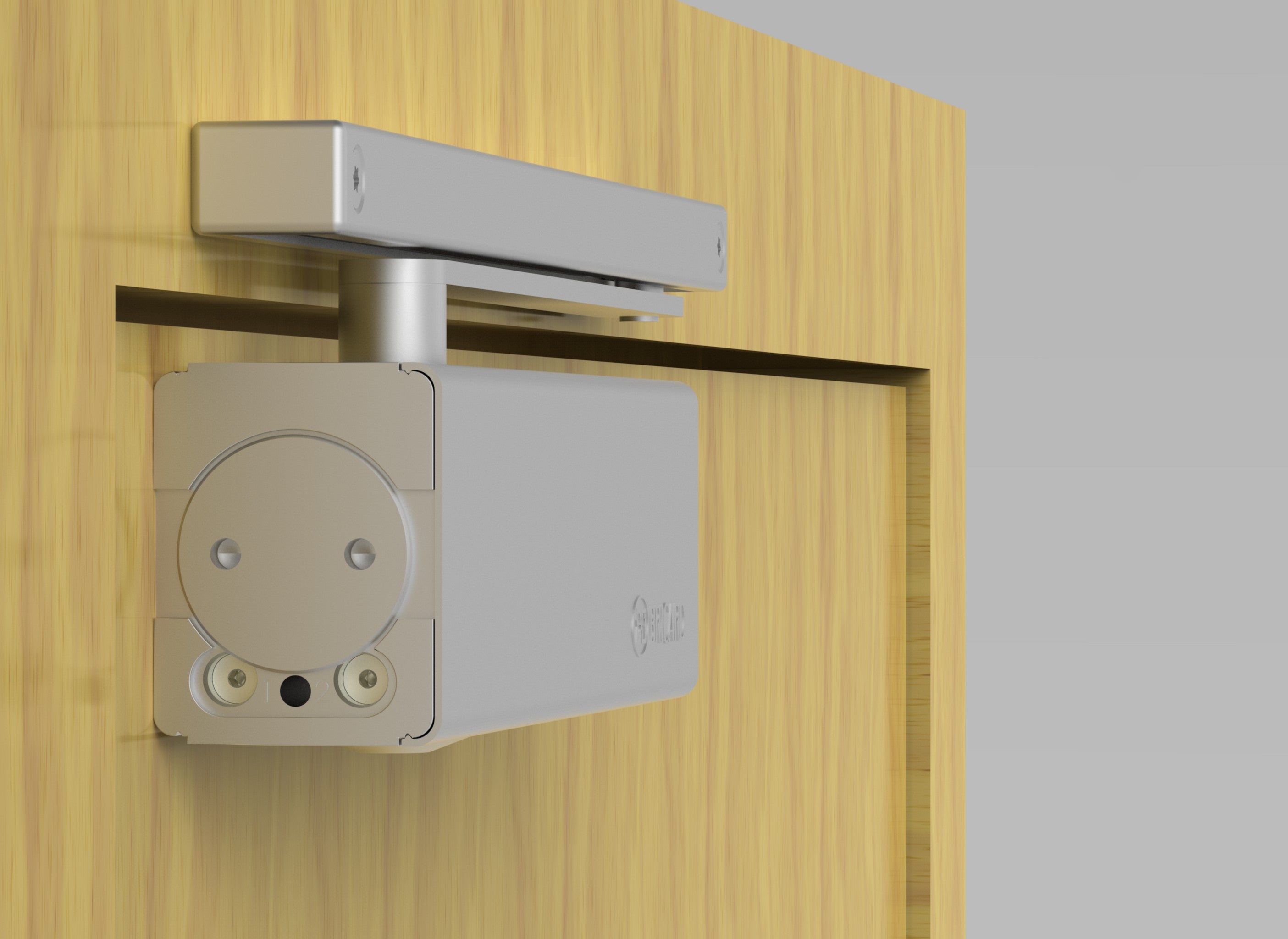 Ferme-porte à coulisses BRICARD 2075_a, acier - 3