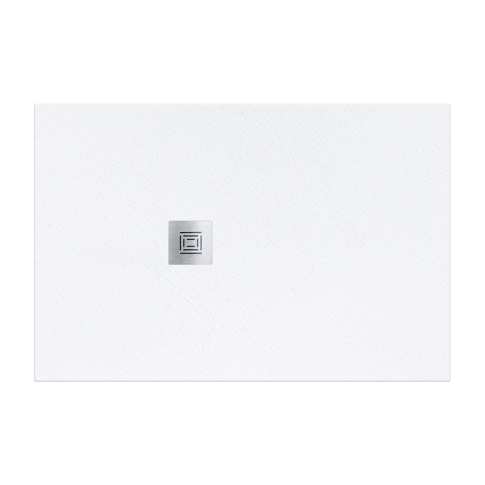 Piatto doccia SANYCCES in resina Logic bianco L 70 x L 160 x H 3 cm opaco effetto ardesia - 2