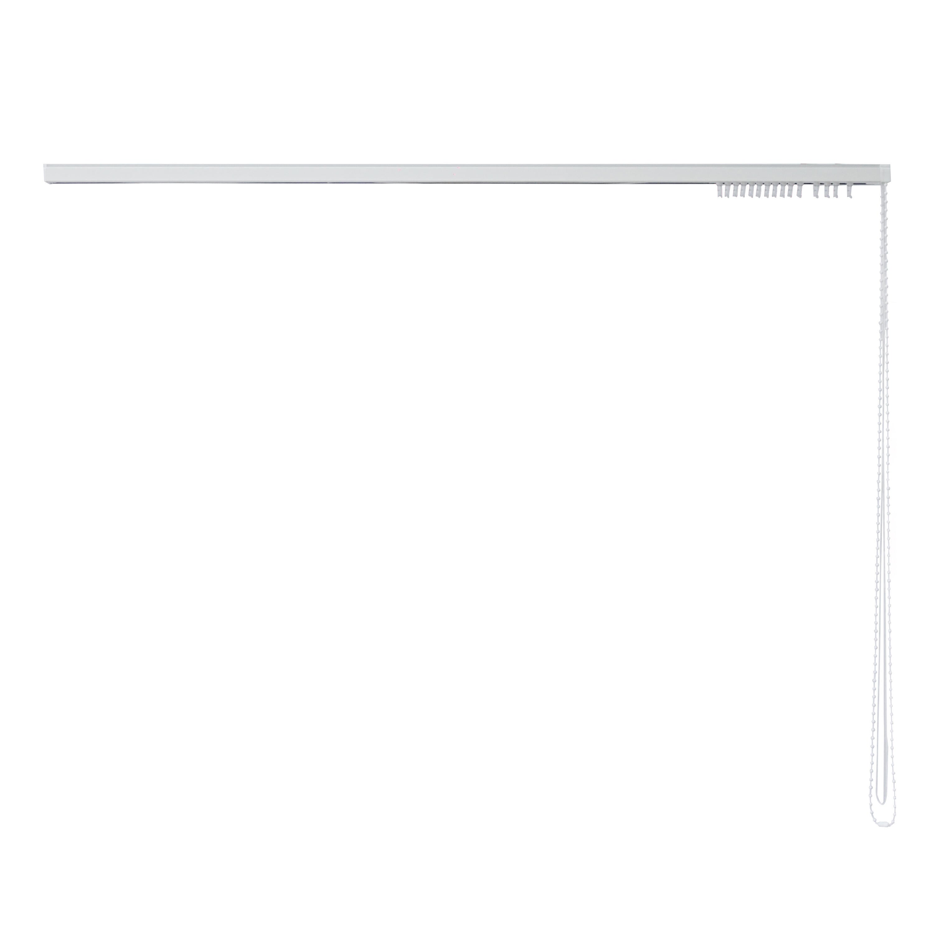 Rail pour store californien Store californien, aluminium blanc, 200 cm - 3