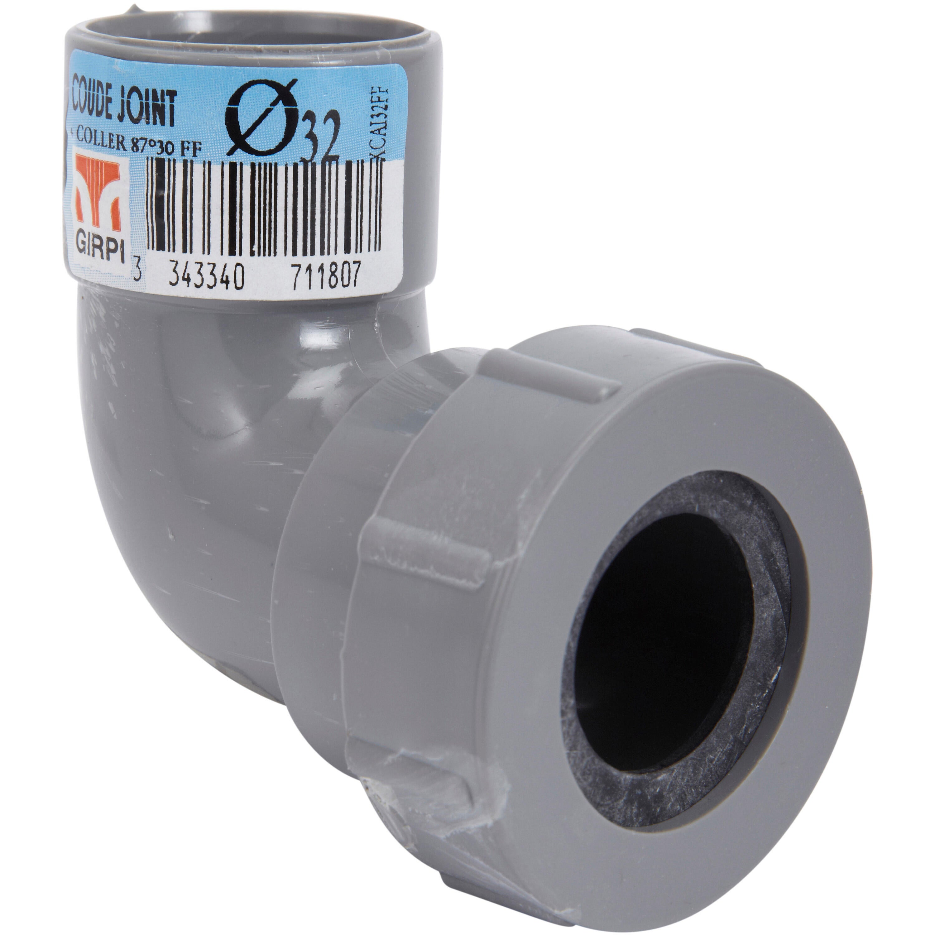 Coude 87.3° en pvc à coller / à joint, femelle / femelle, D.32 - 2