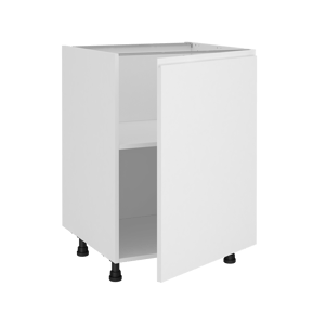 Meuble bas de cuisine Tokyo blanc mat 1 porte H77 x l60