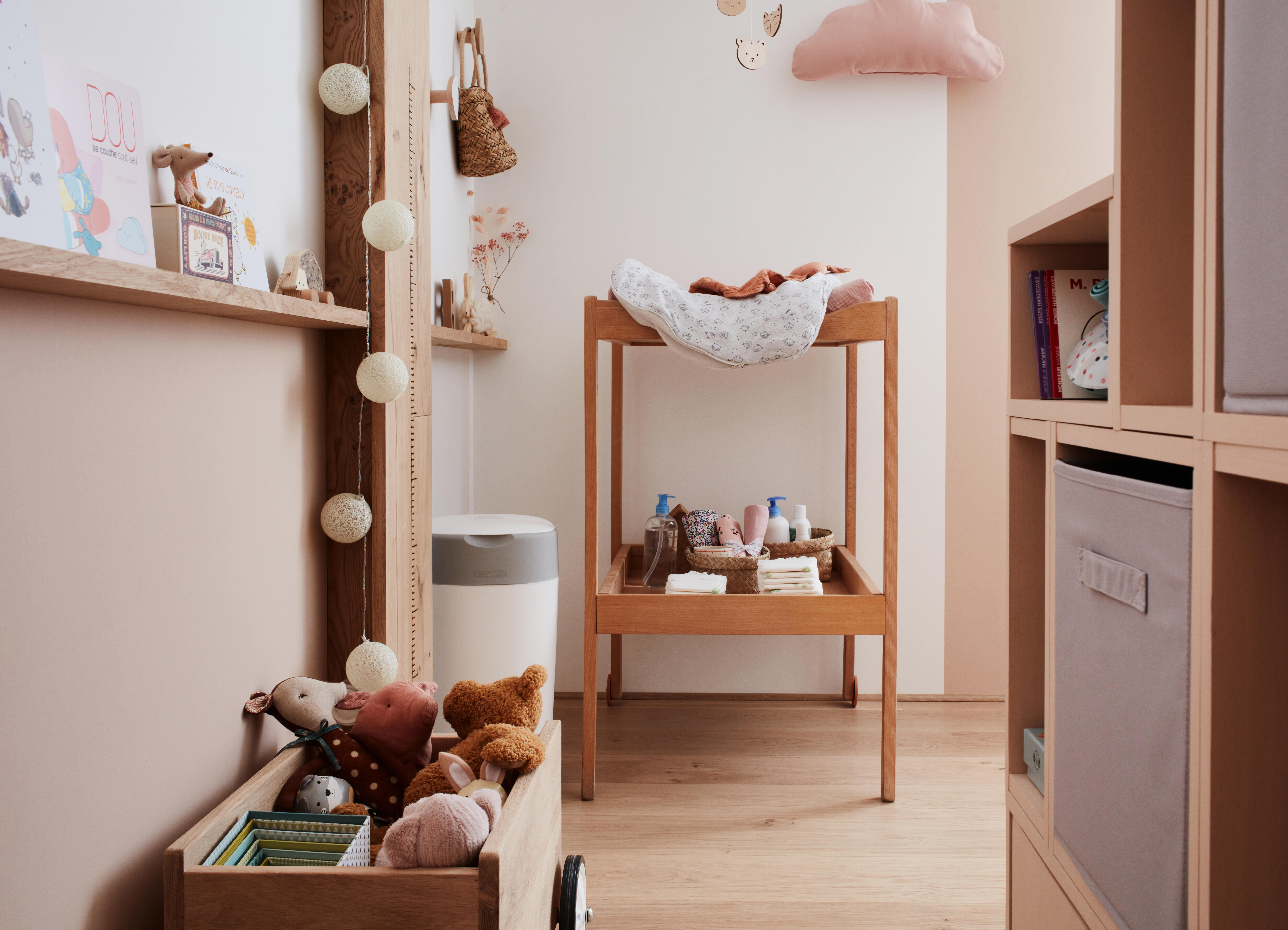 Panier SPACEO Kub beige H.31 x l.31 x P.31 cm - 5