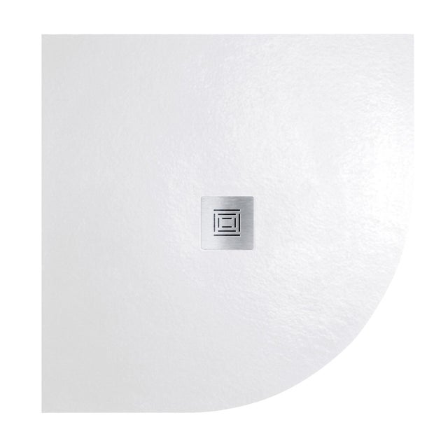 Piatto doccia SANYCCES in fibra di vetro Logic bianco L 80 x L 80 x H 3 cm opaco effetto ardesia