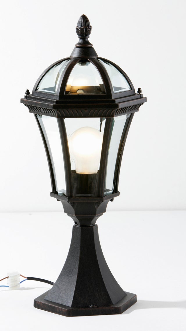 Borne extérieur e27 max 100W rouille Jaipur INSPIRE