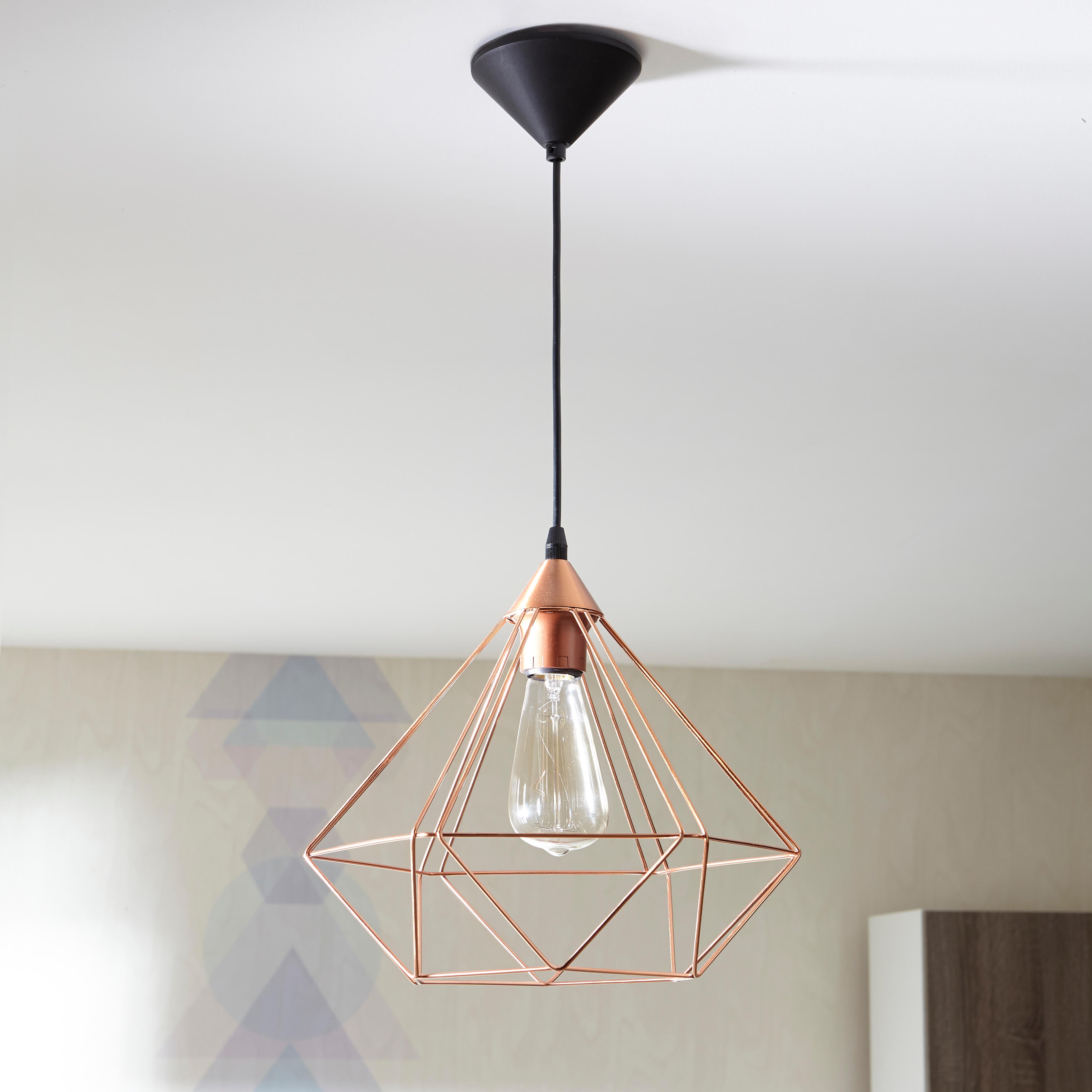 Suspension Tarbes acier, noir, Diam.32.5 cm, E27 - 2