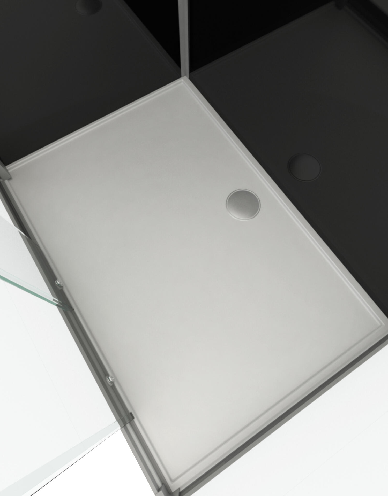 Cabine de douche rectangulaire L.110 x l.80 cm, Eclipse - 7