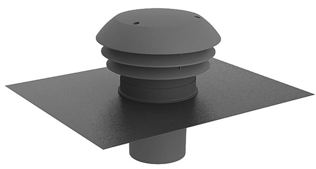 Chapeau de toiture ardoise pvc EQUATION, Diam.160/150 mm