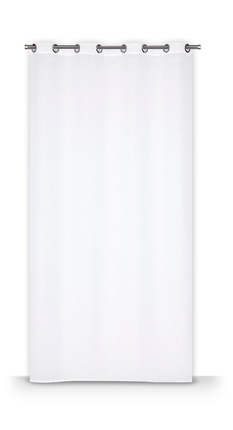 Voilage tamisant, Léo, blanc H.260 x l.140 cm - 3