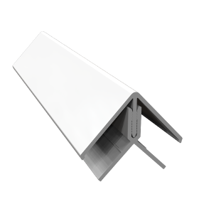 Coin extérieur pvc 45x45 FREEFOAM Faza / solid blanc proche du ral 9003 3 m