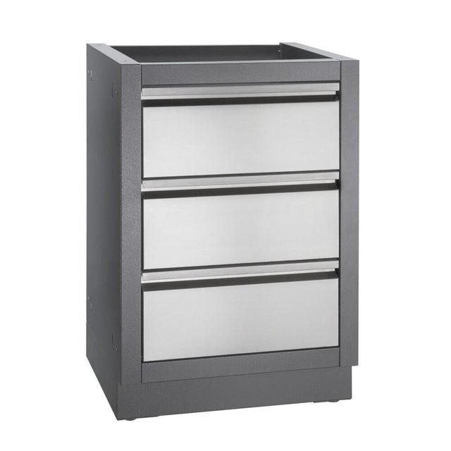 Module deux tiroirs NAPOLEON pour cuisine extérieure, inox