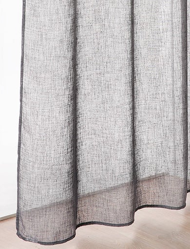 Voilage tamisant, Giani, gris H.240 x l.140 cm INSPIRE - 2