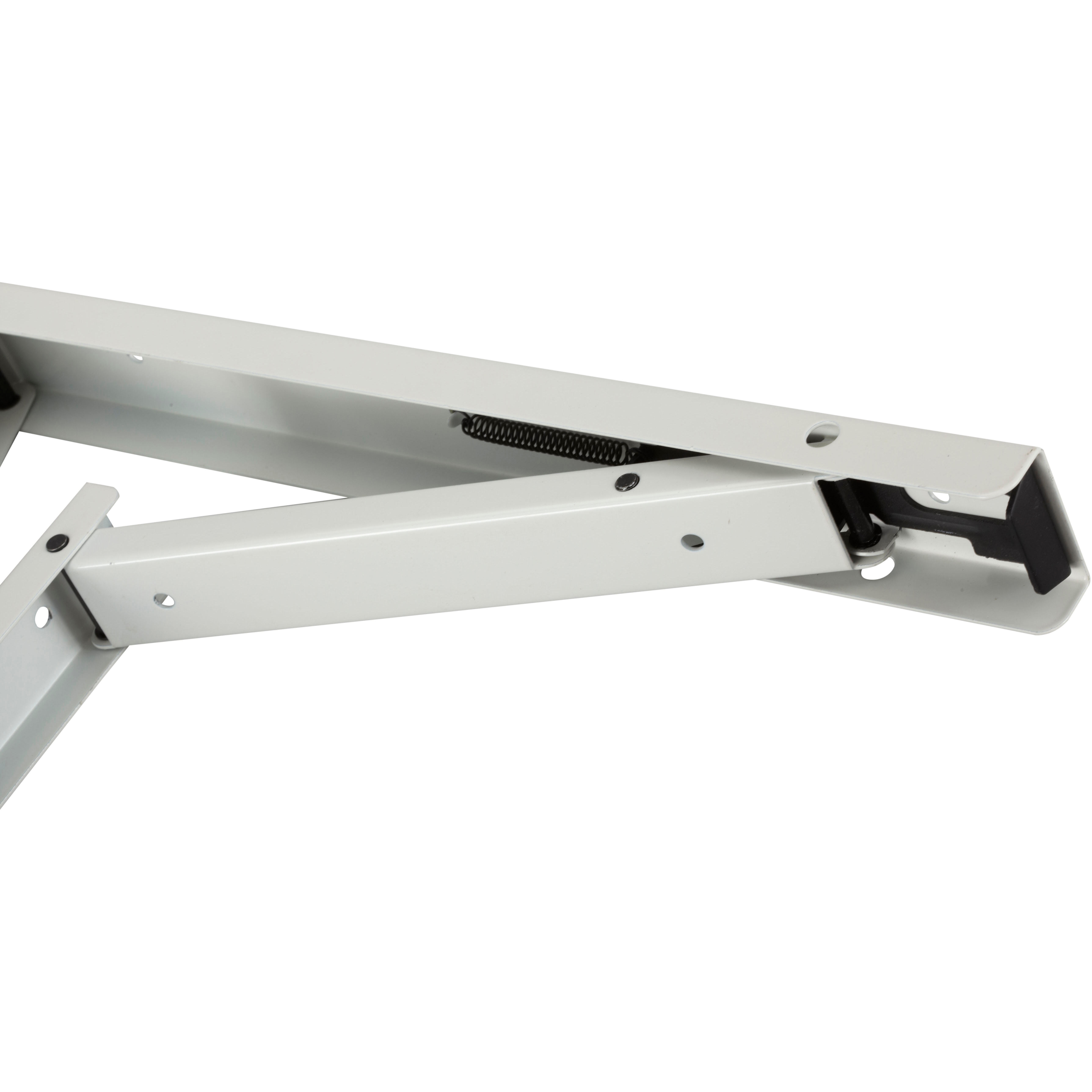 Equerre Abat-plan acier epoxy blanc, H.40 x P.52 cm - 6