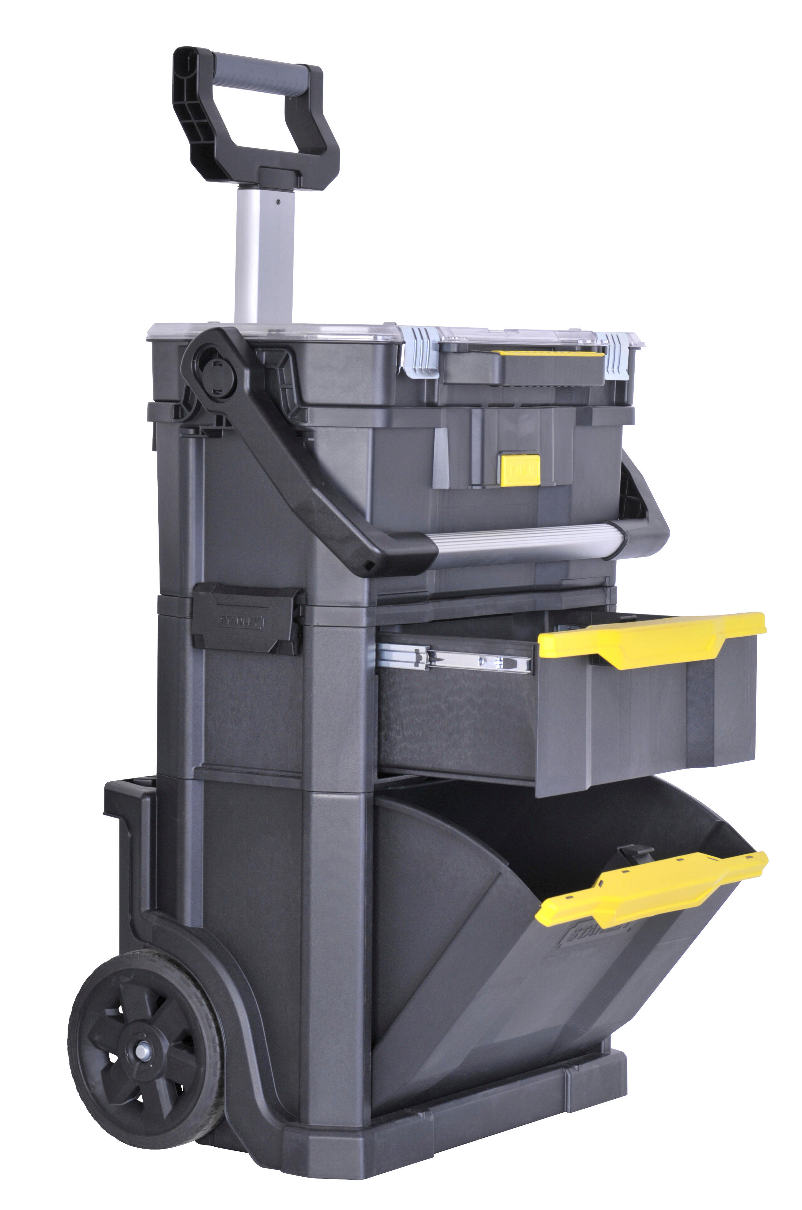 Servante de chantier STANLEY MODULO 2 EN 1 plastique, L.50 cm - 2